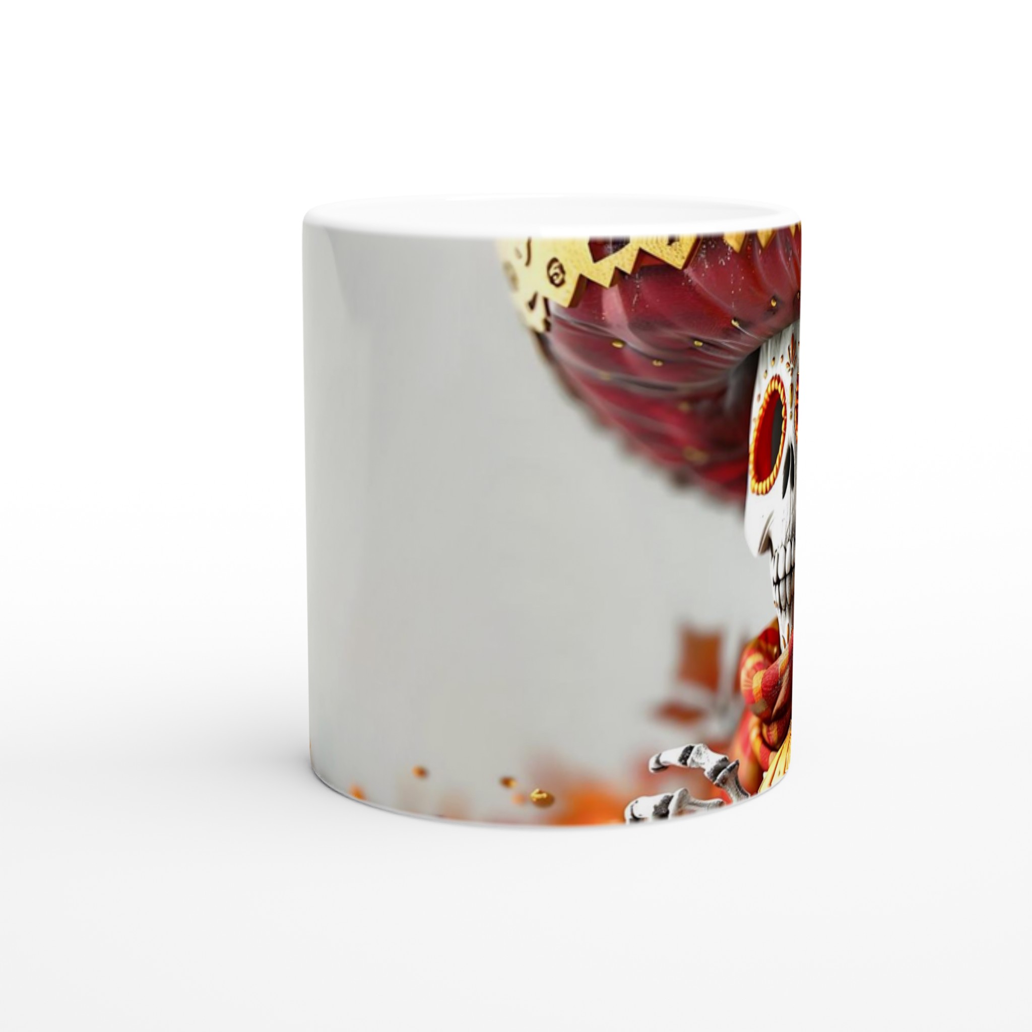 Fiesta Skull Keramisk Mugg – Firar Día de los Muertos med Färgglad Design, Finns i 7 Livfulla Färger 8 e714d2c7-0fee-47e9-9357-11c9deba0ffa
