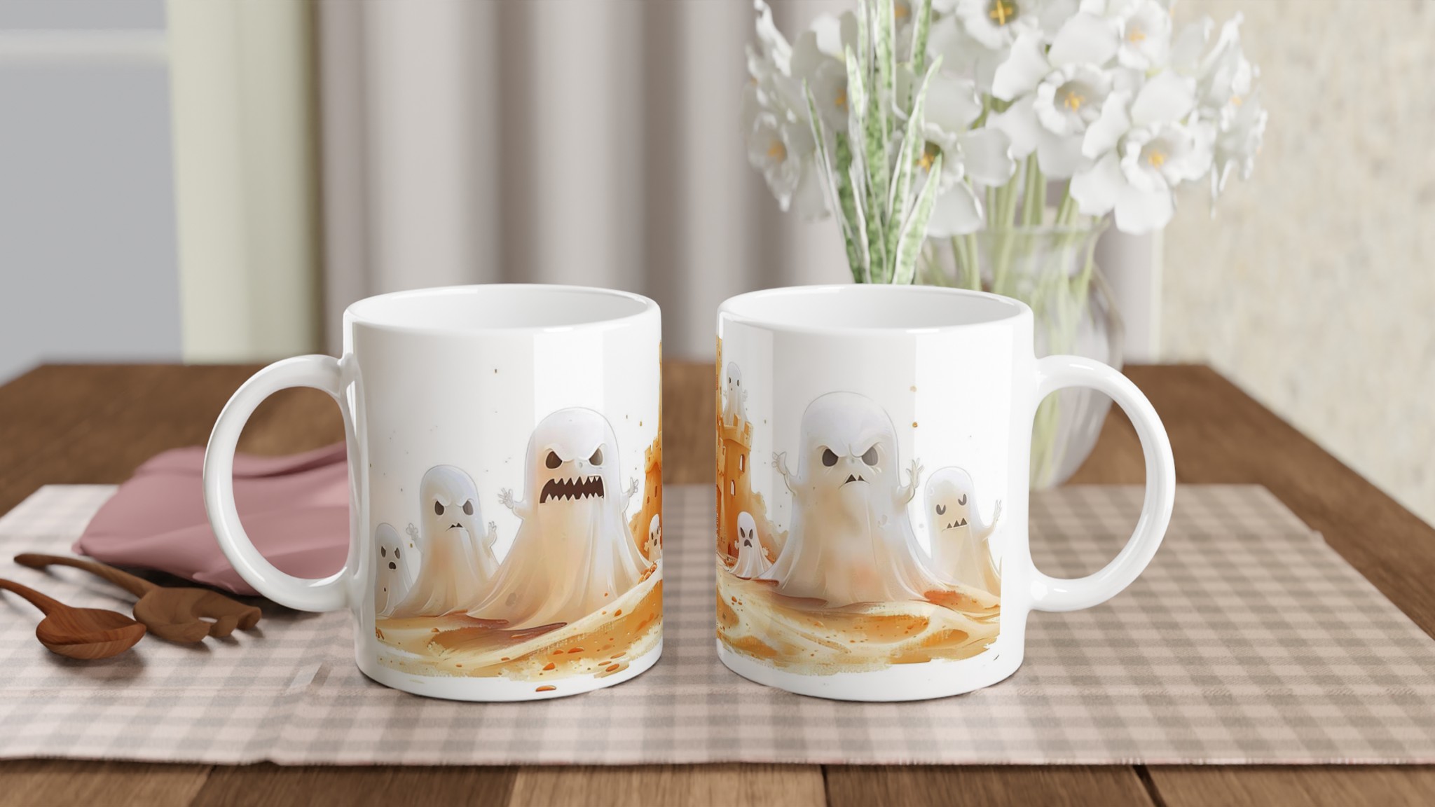Bus eller Godis! Spökig Halloweenmugg – Personlig 11oz Keramikmugg i ditt val av sju skrämmande färger 10 e75a425a-8517-475c-92ca-feda1ab1457d