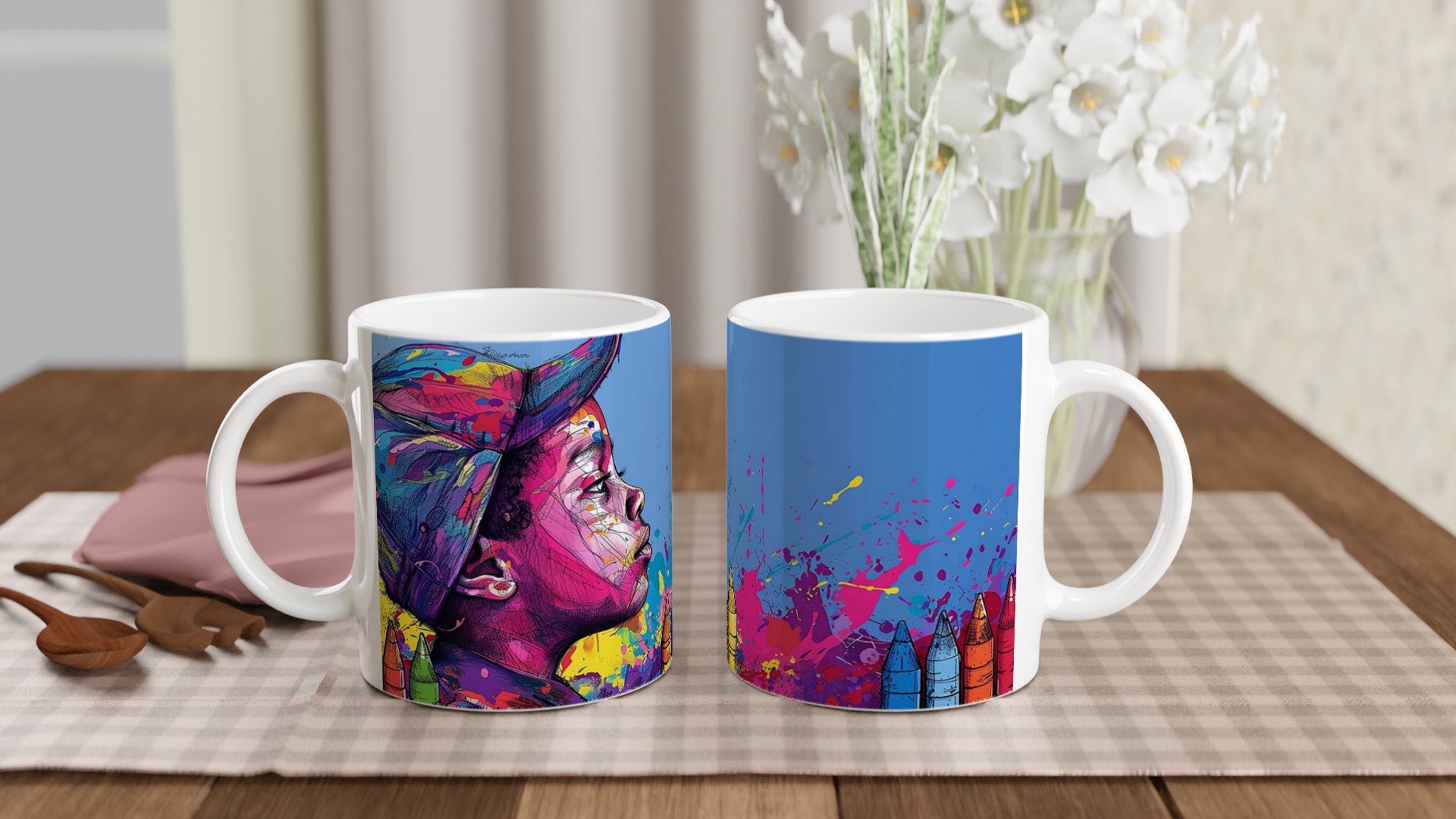 Konstnärlig Keramikmugg: Färgglad Street Art & Kreativ Design – 11oz Favorit i Flera Nyanser 10 e77e11e2-1381-4f8a-8cbe-89bab18b0f69