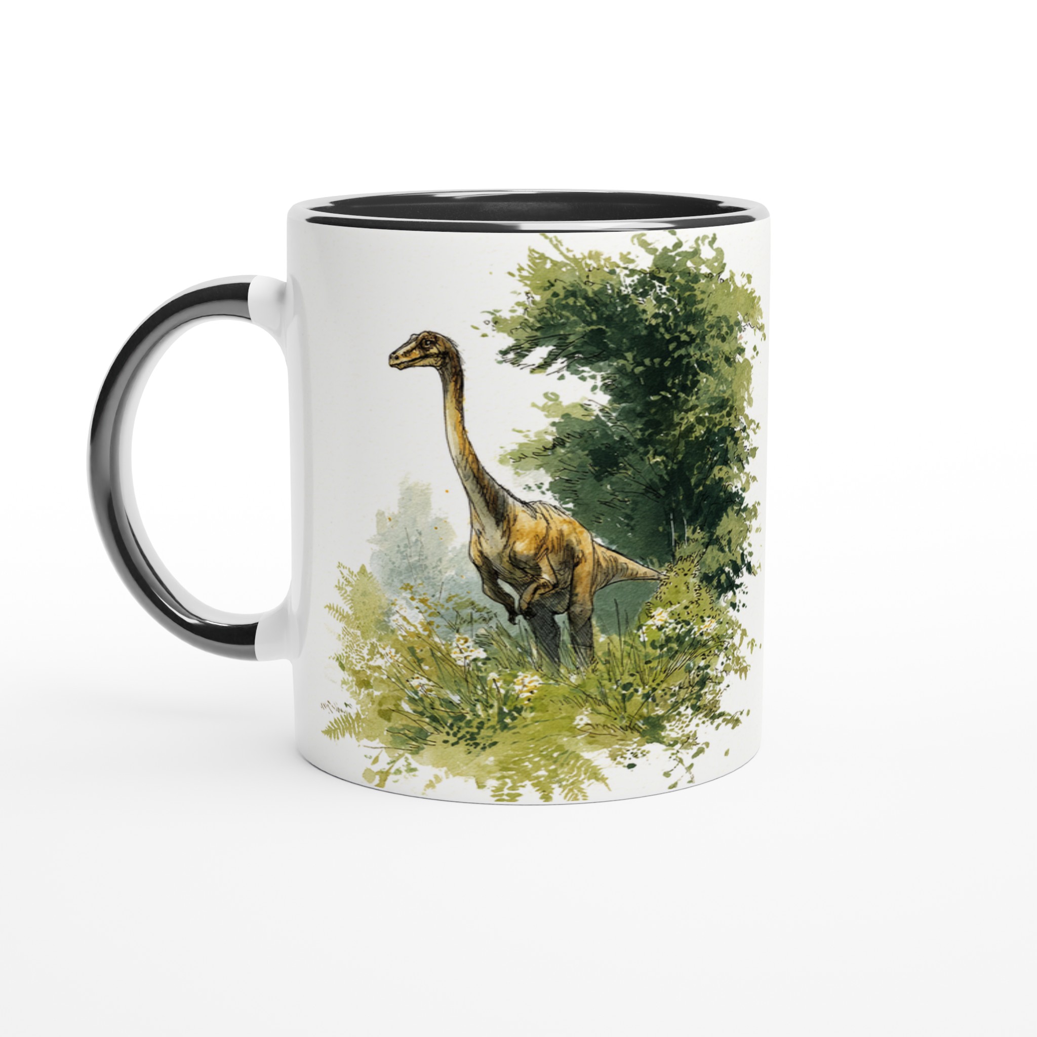 Dinosaurie i Akvarell 11oz Keramisk Mugg – Välj bland 7 Livfulla Färger! 7 e7b6d62d-707f-49dd-b0be-bbbbffdcd4a3