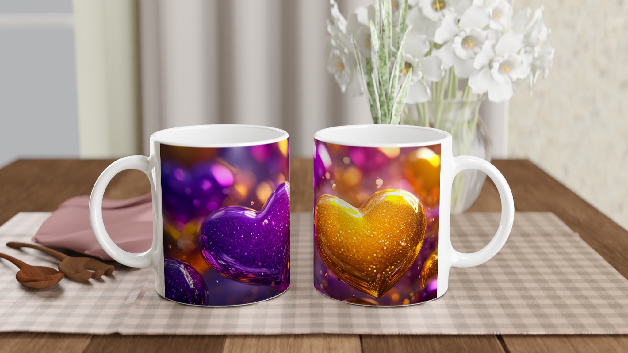 Glittrande Kärlek Mugg: Välj bland 7 Strålande Keramiska Färger – 11 oz 10 e812437c-9f97-4d04-b80c-c7b53a469b3d