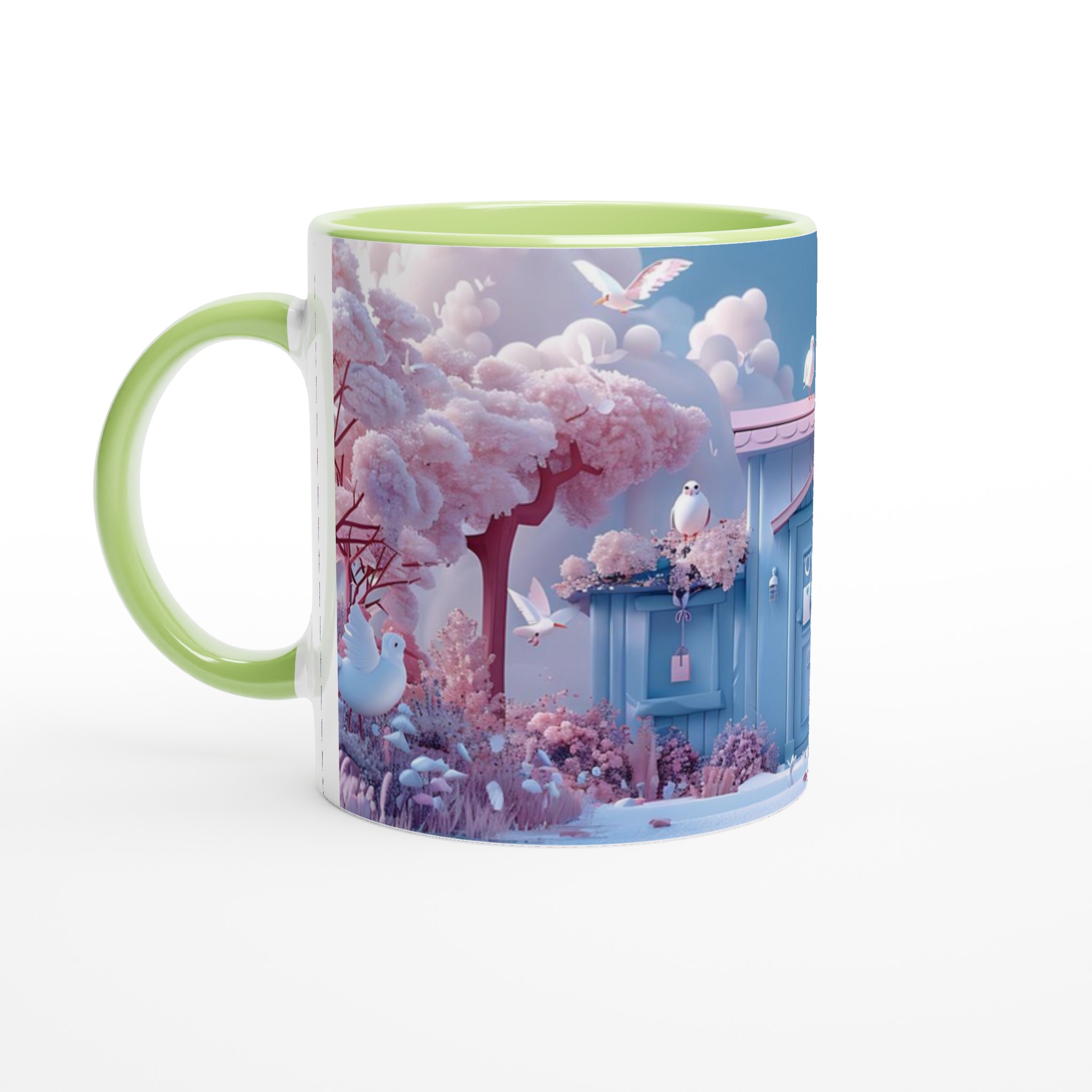 Pastellharmoni Mugg - 11oz Keramikmugg med Drömskt Rosa & Blå Design 3 e8276a25-b6a4-4889-8ea9-1c652b7a0310