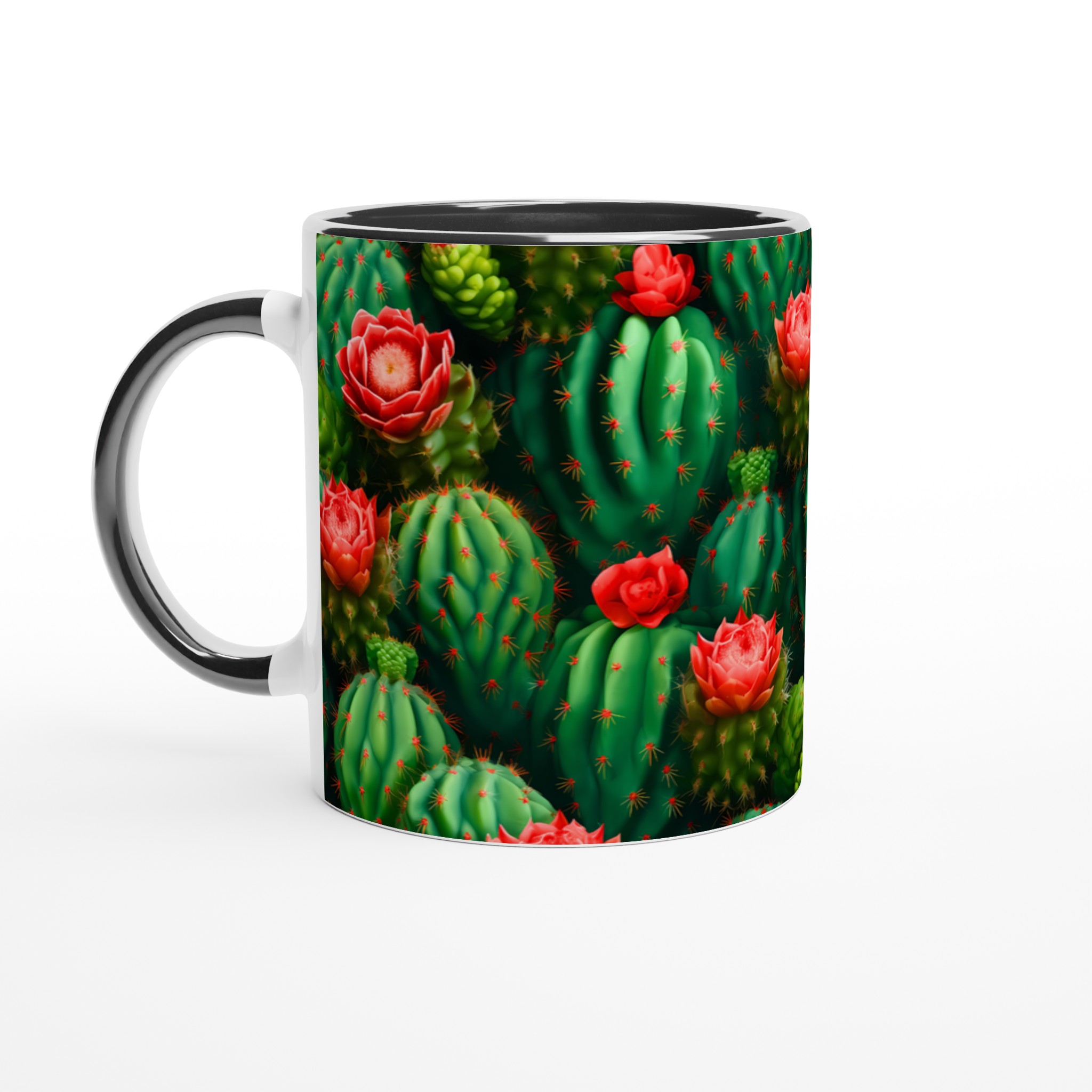 Kaktusblomster Keramikmugg - 11oz, Välj Bland Flera Färger 7 e843045f-8160-4af3-8ec0-4f03cd587681