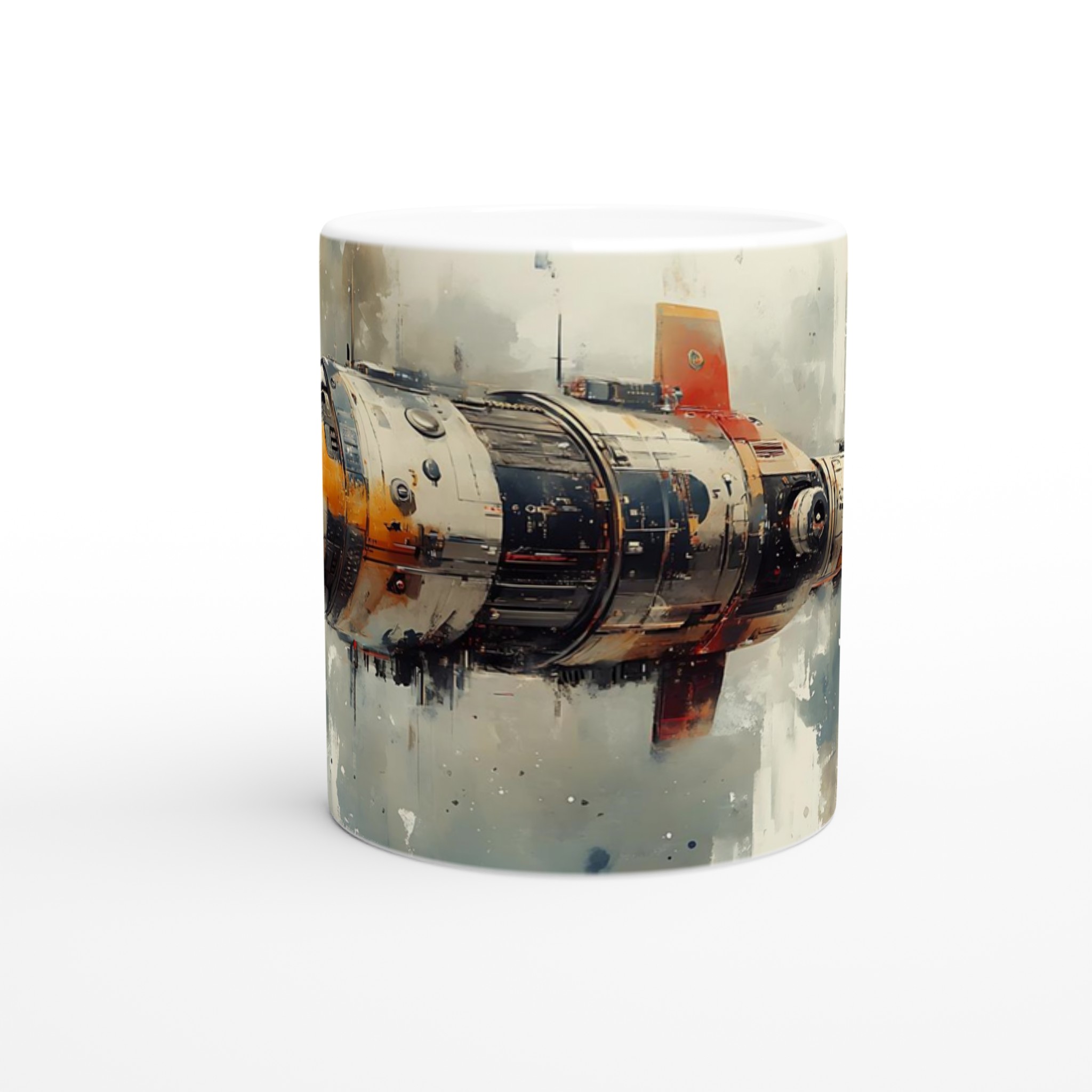 Space Voyage: Industriell Sci-Fi-Mugg i 11 oz Keramik – Välj Din Färg! 8 e84c646f-d556-4efb-ac88-669d5762c5fc
