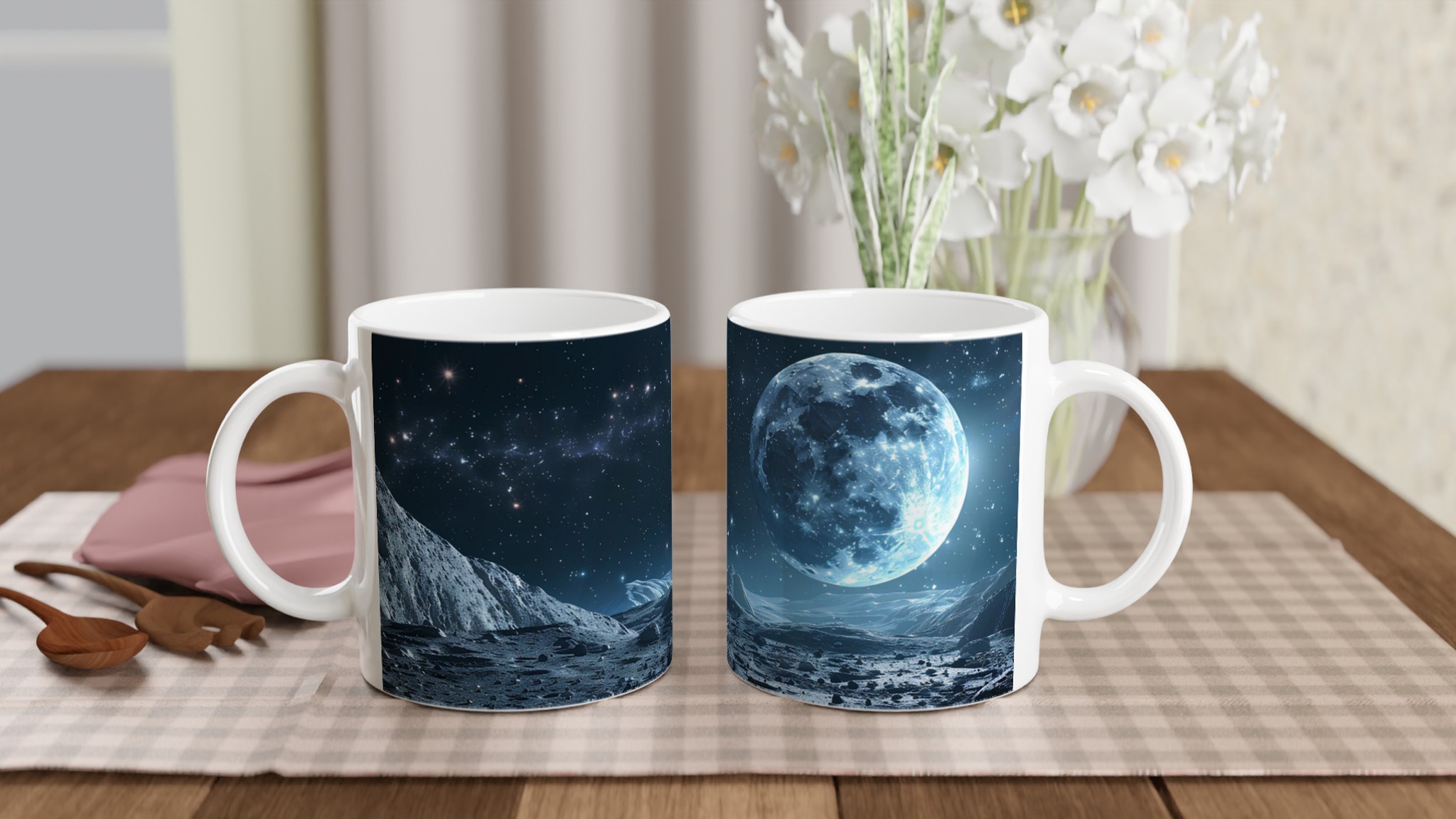 Kosmisk Månnatt 11oz Keramikmugg – Drömsk Rymdscen i Valfri Färg! 10 e8504230-e7c8-448b-9adc-34c6ce60769a