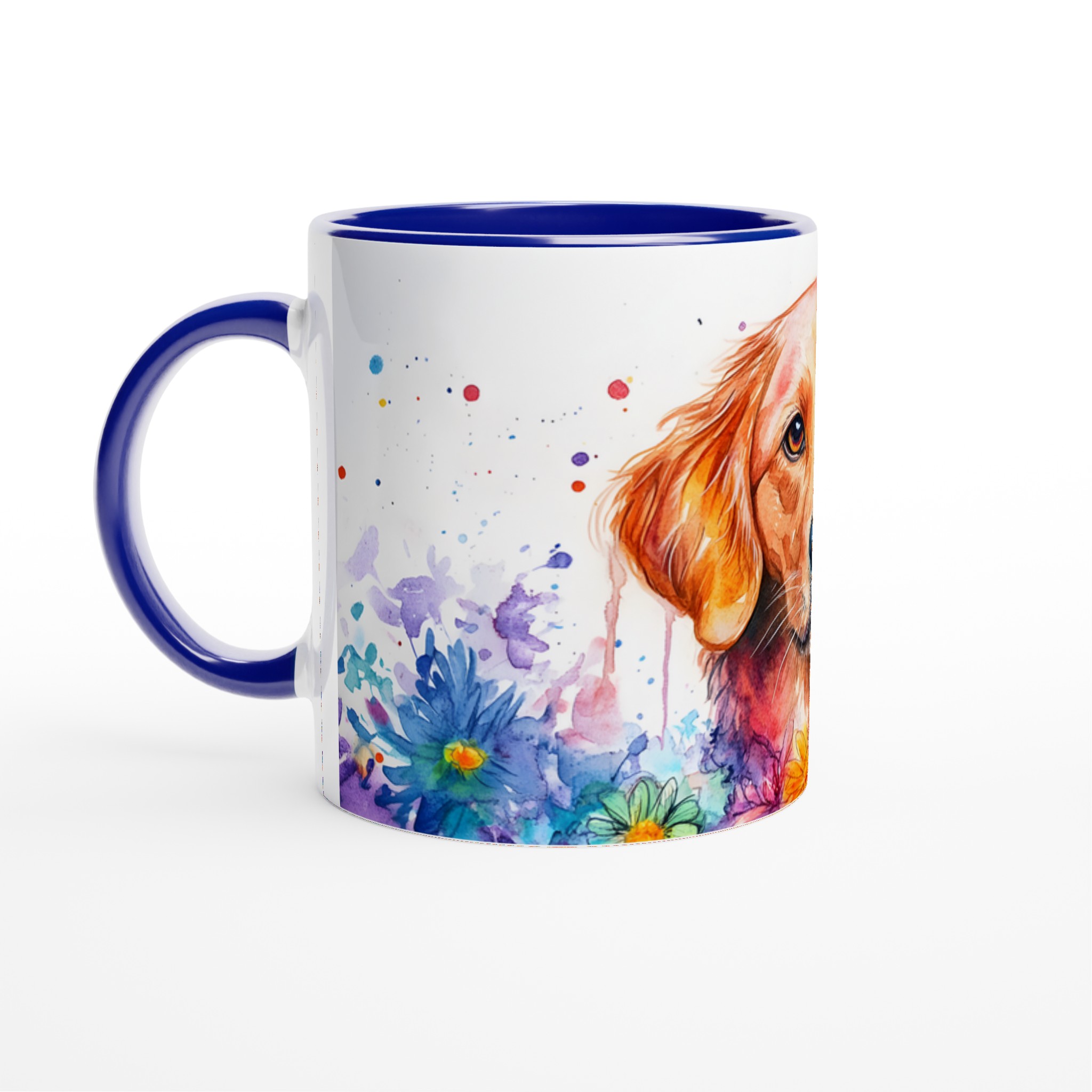 Golden Retriever Akvarellmugg – Färgstark Hundkonst för Kaffe- och Teälskare, 11oz 2 e893ccc2-6735-4608-ab86-8ca9f3425057