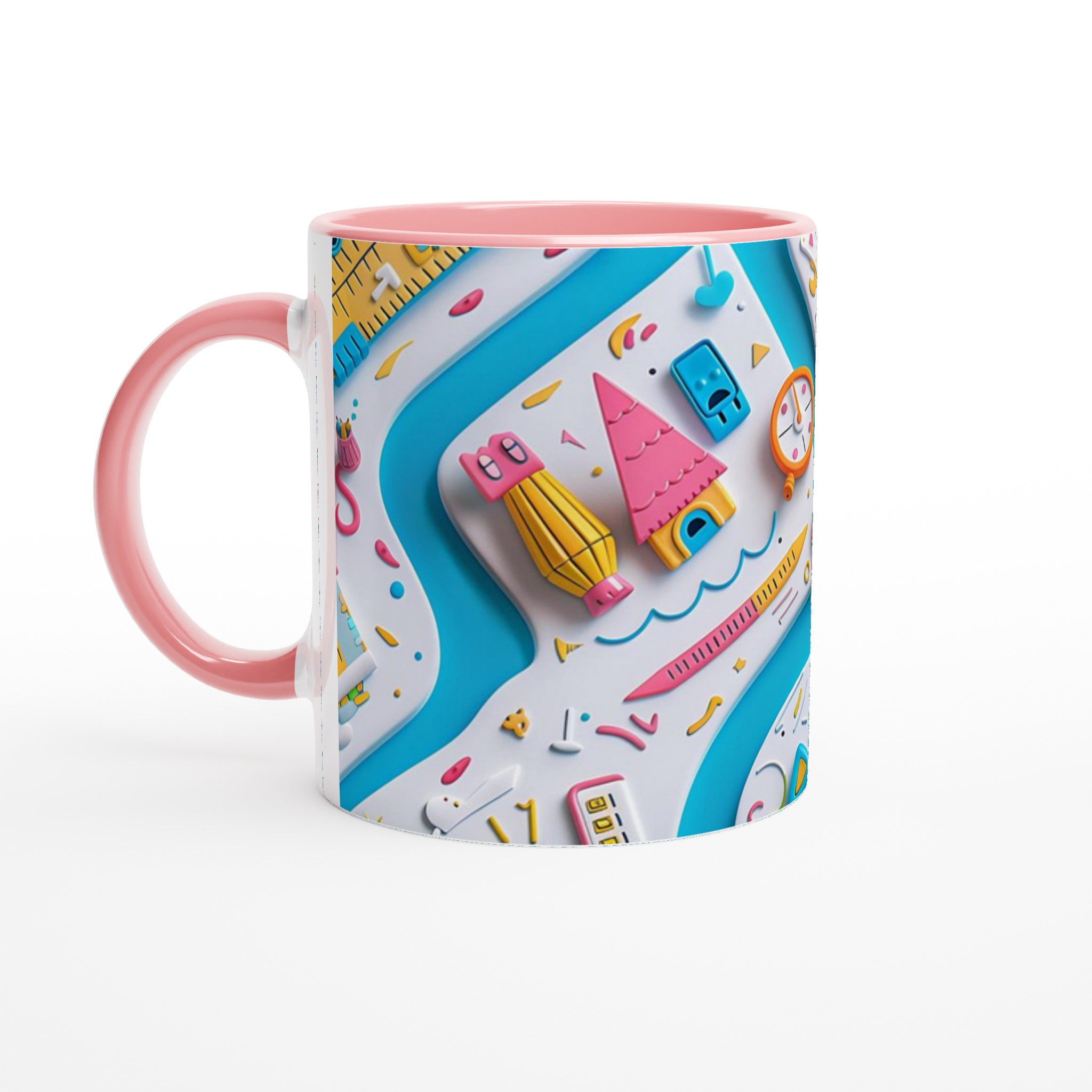 Kreativ Lekfull Keramikmugg - 11oz, Perfekt för Designentusiasten, Välj bland Flera Livfulla Färger! 6 e89ffd7e-8727-4db1-9627-c62ee091ae05