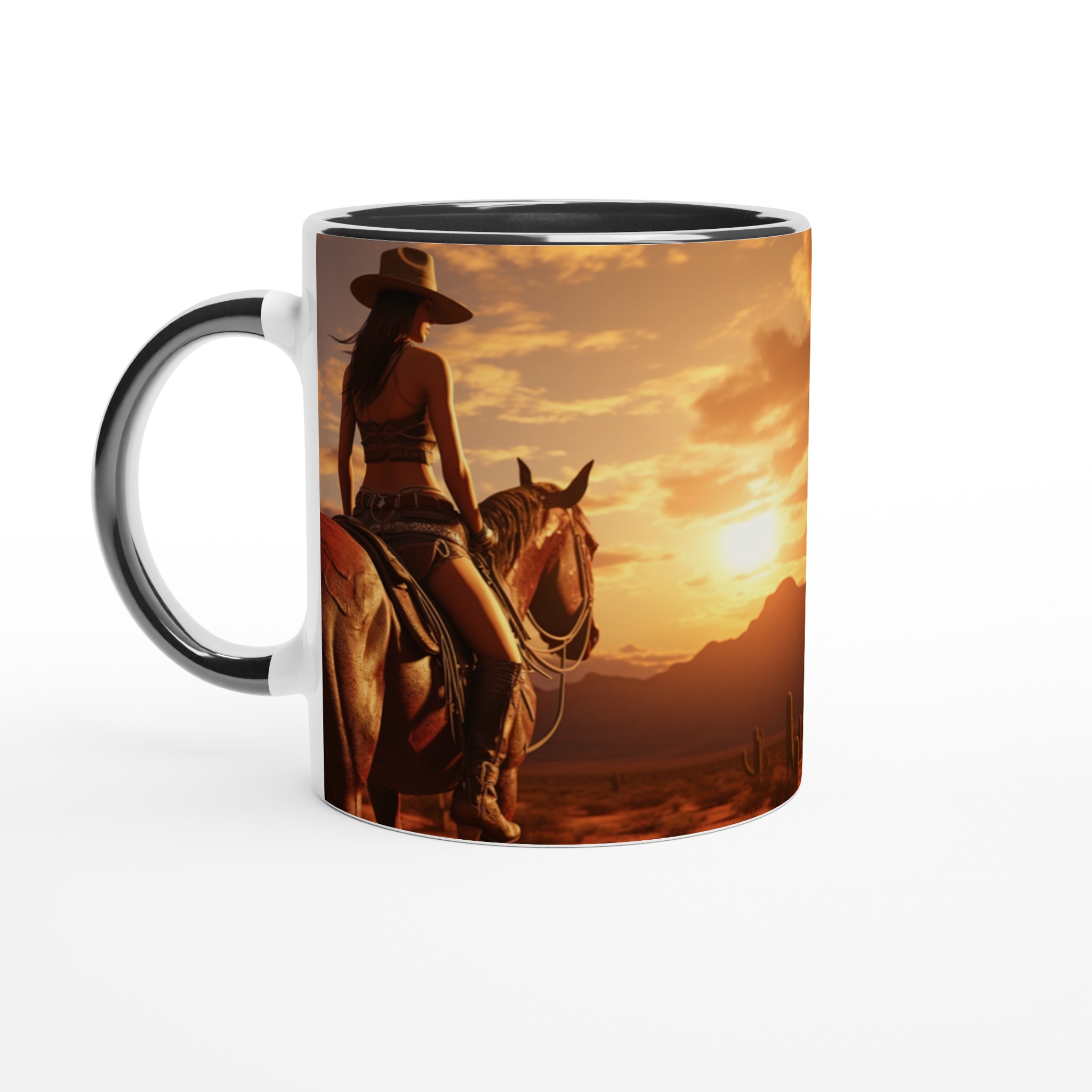 Western Sunset Riders – 11oz Keramikmugg i ditt val av sju livfulla färger 7 e8ea0d2e-26a5-4c81-bb46-7cdc3eeeac2e