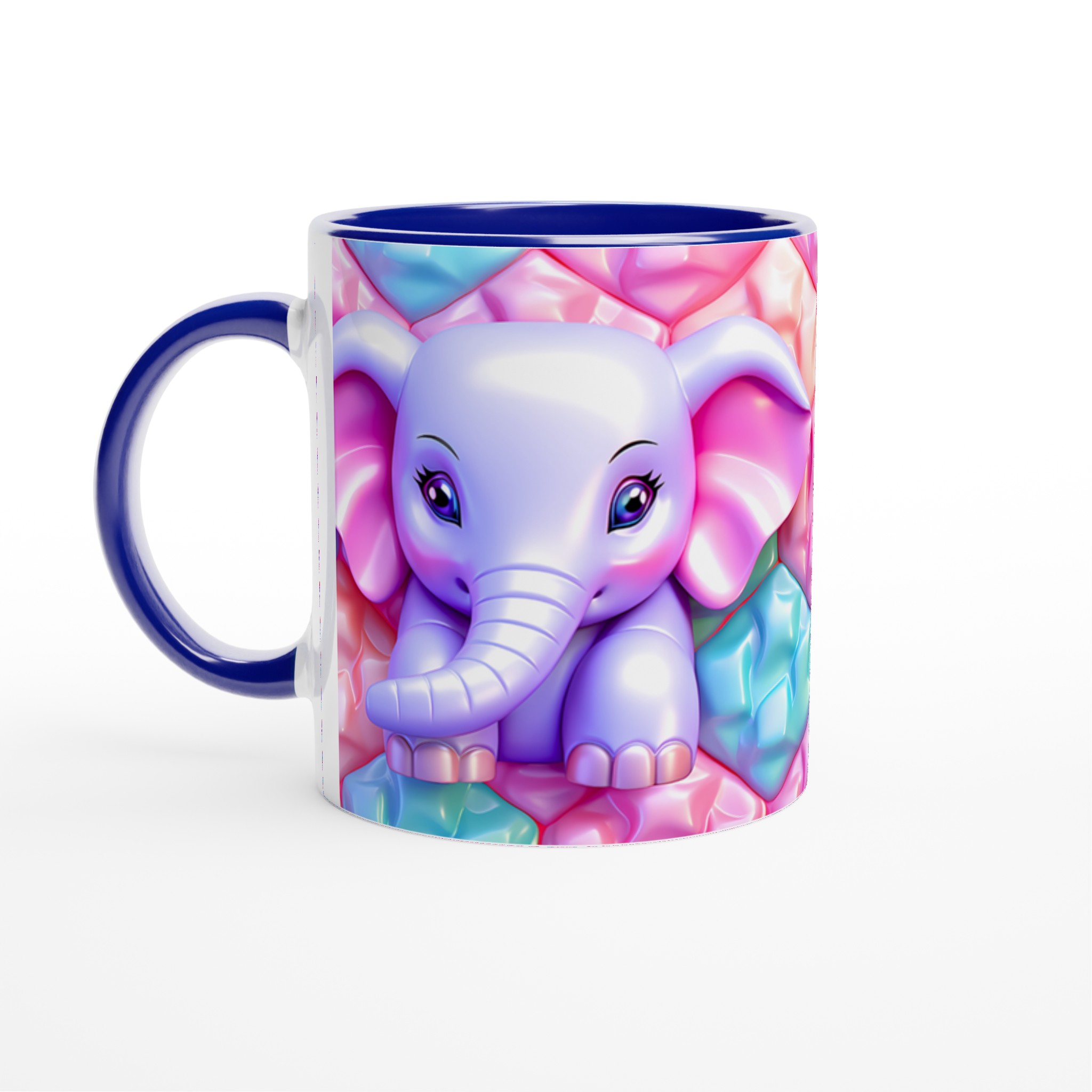 Söt Elefant Keramikmugg - Pastellglädje i 7 Färger | 11oz Hållbar Mugg för Kaffe & Te 4 e8ff04e3-b6d6-4b1e-9511-0b9ad9f7699d