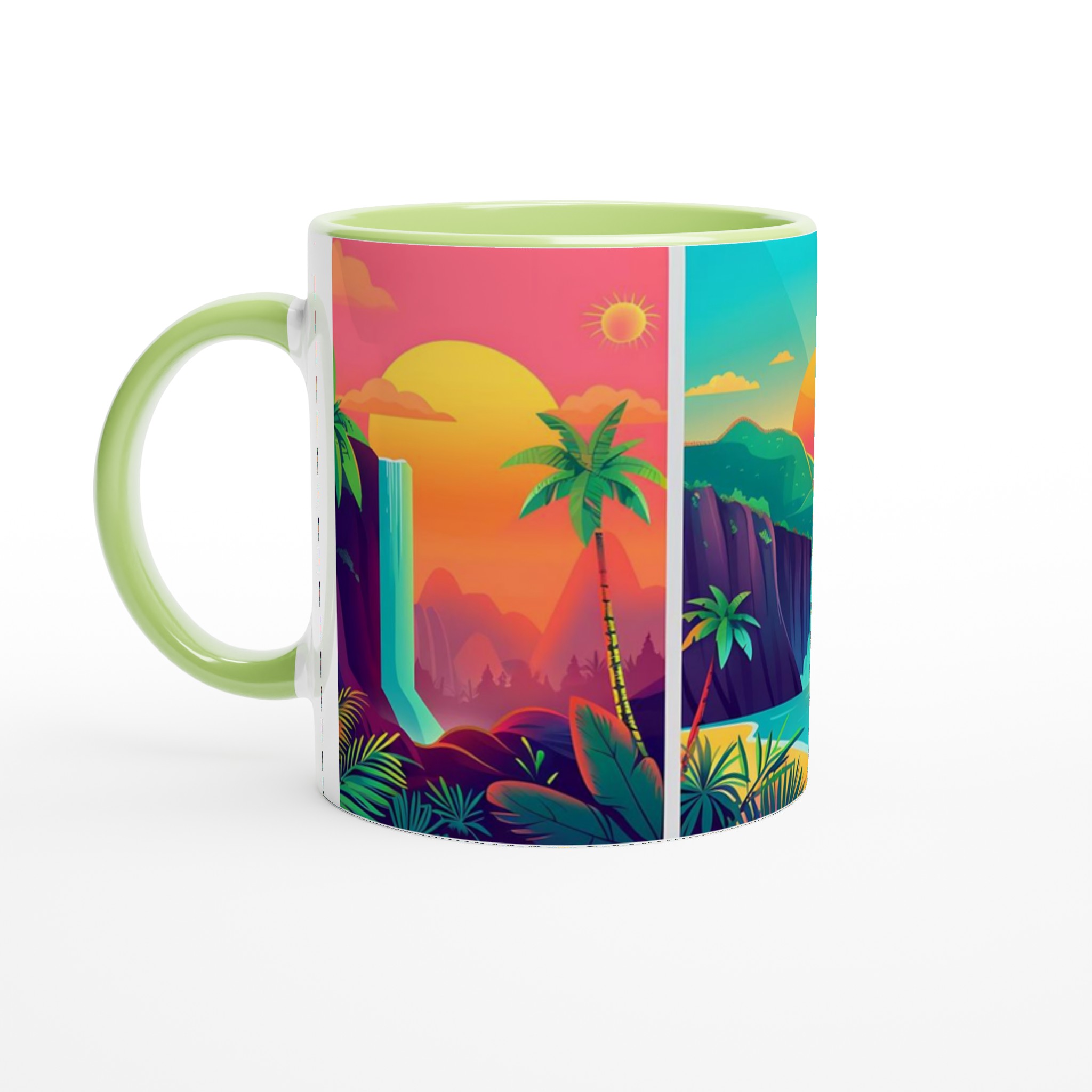 Tropisk Drömlandskap Mugg – Välj bland 7 Livliga Färger för Din Perfekta Kaffestund! 3 e9da1333-3004-4110-810d-f0f2a46f520a