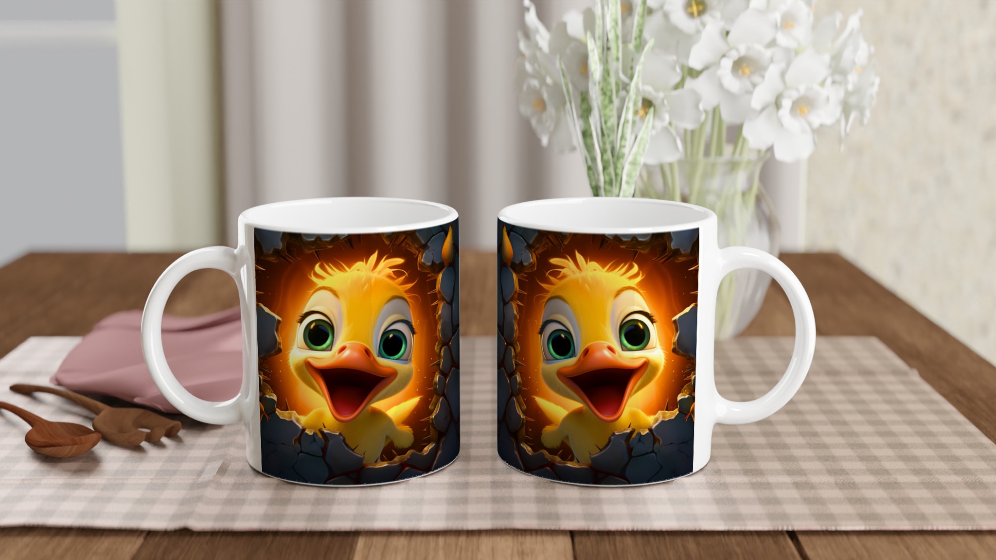 Glad Kyckling 11oz Keramikmugg – Perfekt för Vårkänslor & Frukostmys! 10 e9dd75fd-d702-4b5b-9b6f-397f831ec250
