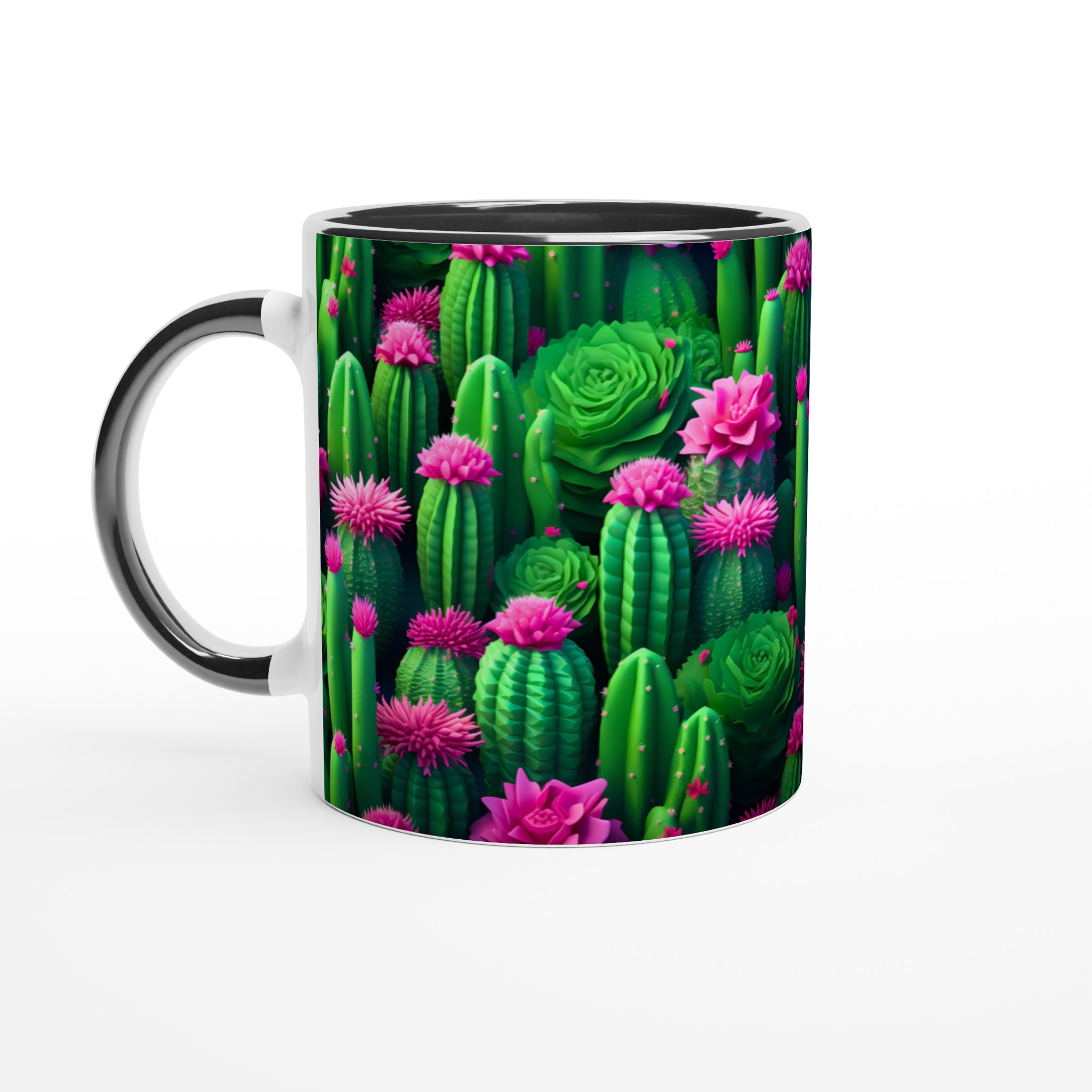 Kaktusblomster Mugg – Levande Rosa & Grön Design i 11oz Keramik 7 ea1d74e5-bf68-420d-af98-10e62ea8f7d9