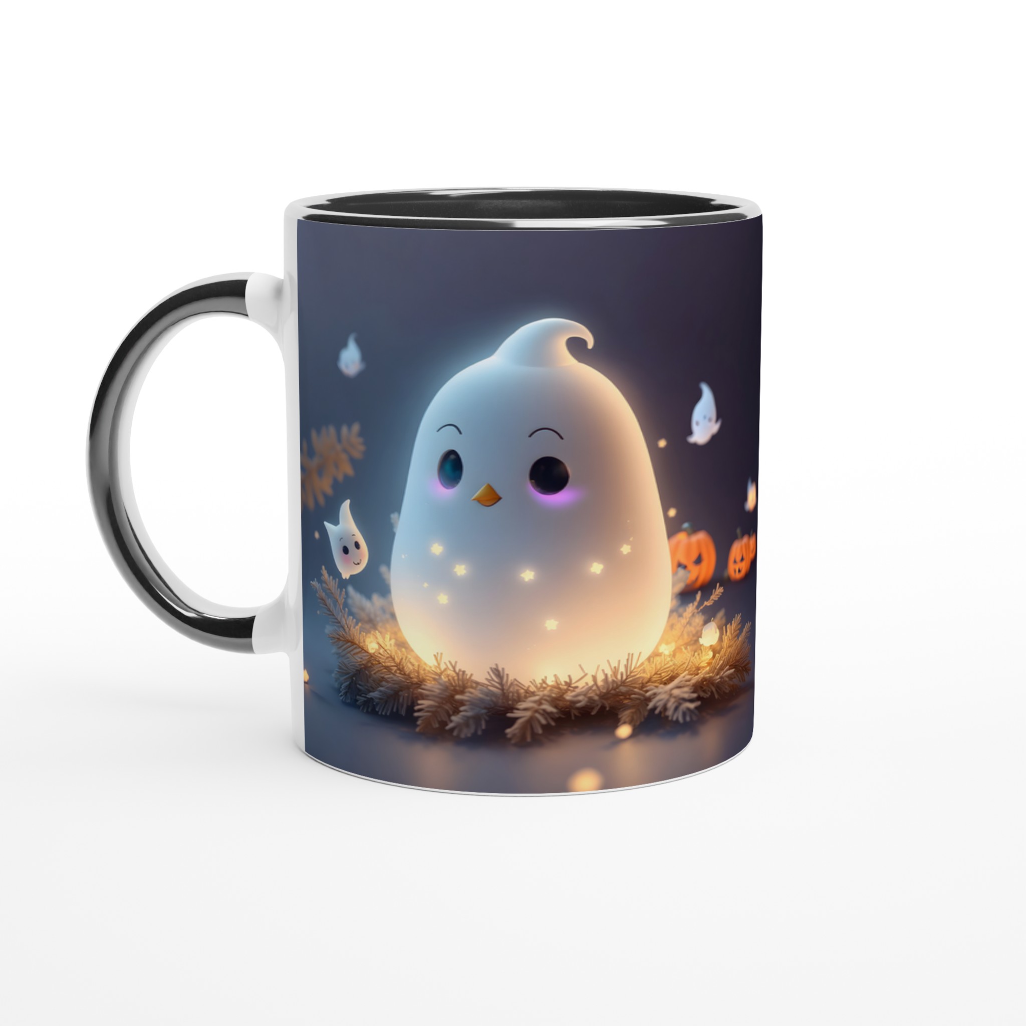 Mysig Spökmugg – Personlig Halloween-favorit i 7 färger – 11 oz keramisk mugg för kaffe & te 7 ea62cfda-a7b8-4b9f-a722-2c00740f3439