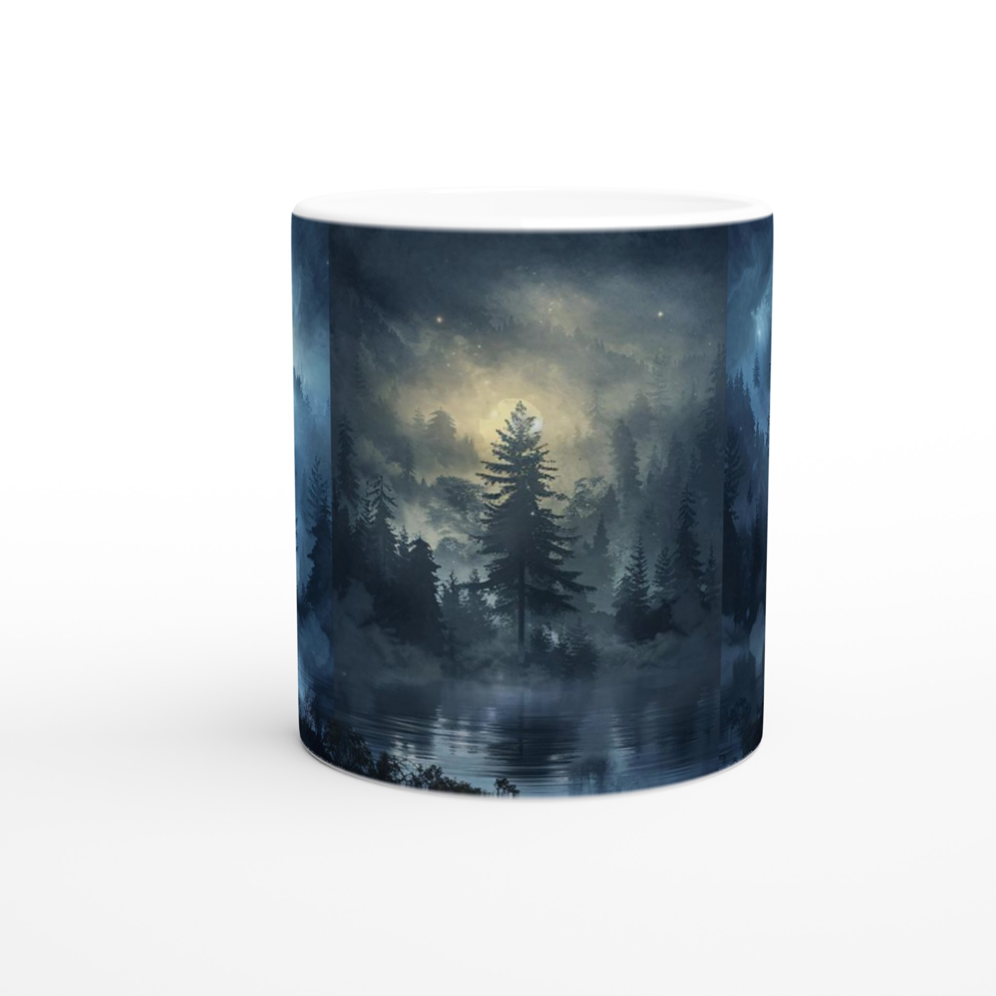 Mystisk Skogssjö Keramikmugg - 11oz, Välj bland 7 Förtrollande Färger 8 ea64ec4d-3752-4f24-b6bc-273e65609f7c