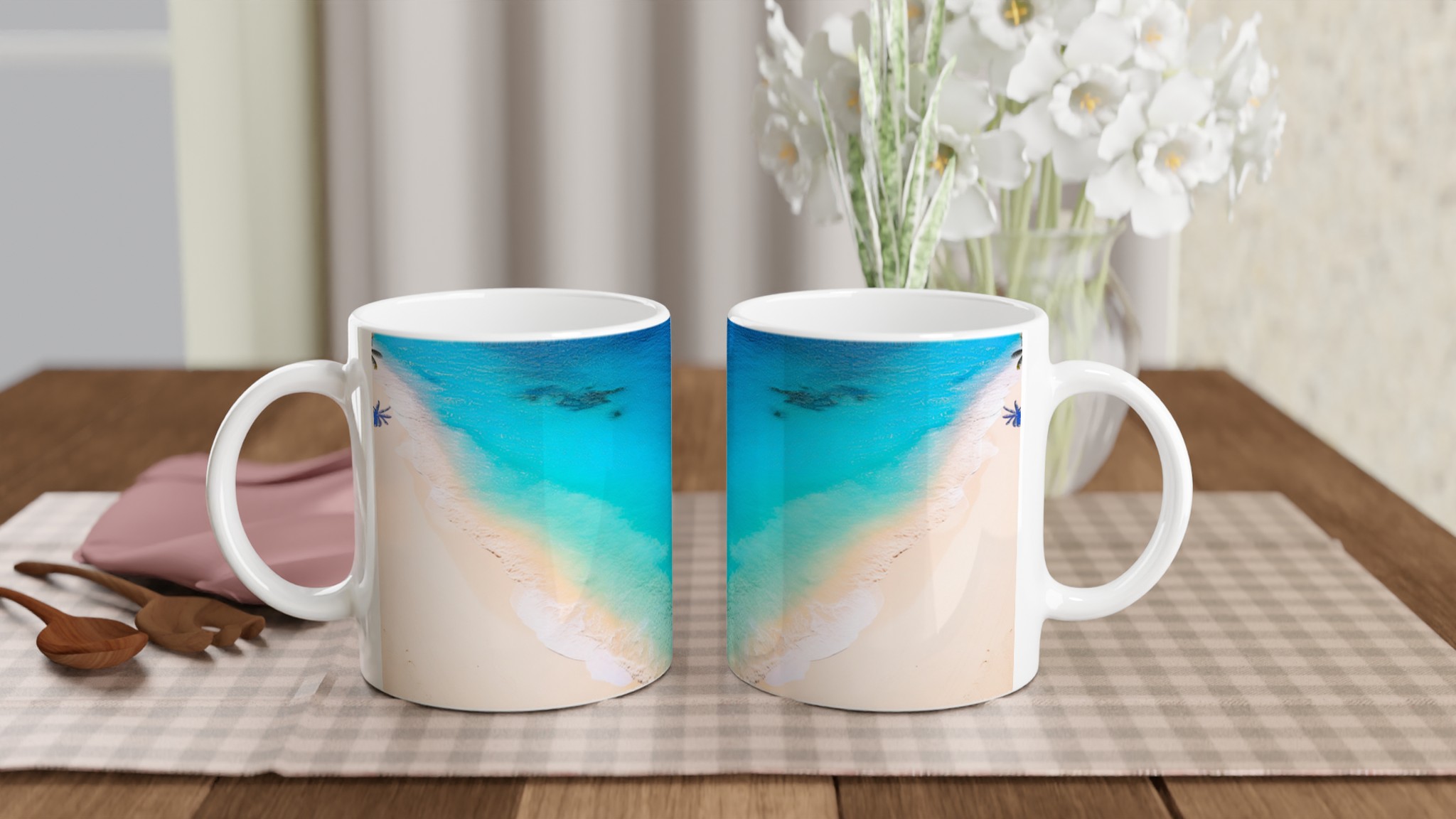 Tropisk Drömkust 11oz Keramisk Mugg – Personlig Design i Valfri Färg 10 ea7374f7-d7f1-43d3-8e37-59f2b202ca04