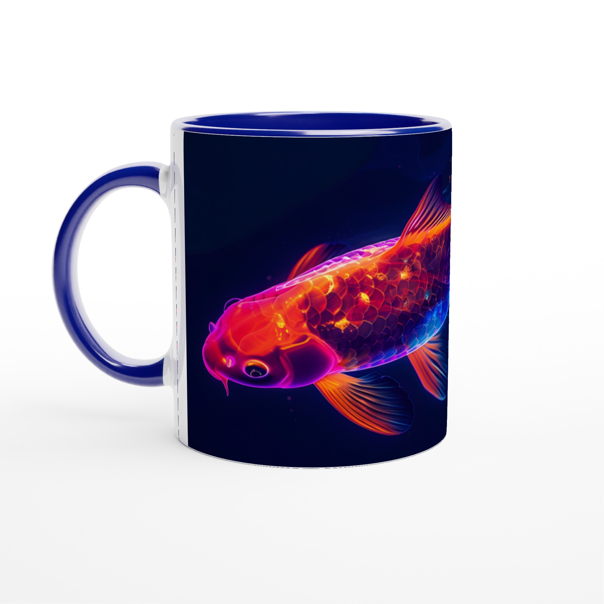 Neon Koi Fiska 11oz Keramisk Mugg - Lysande Design i Väljbara Färger 4 ea947c97-2b60-4c58-b8f6-90f515f5ae83