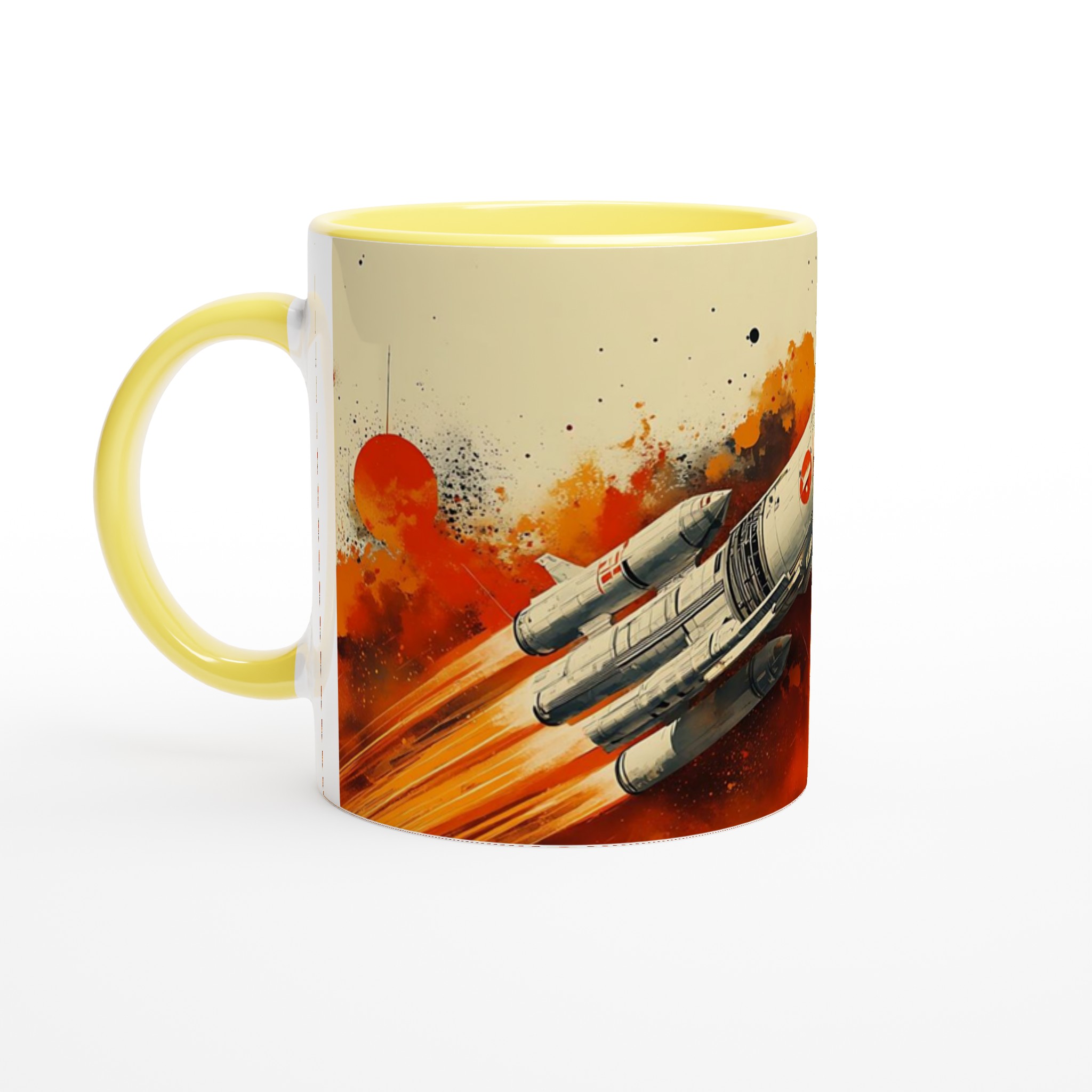 Kosmisk Raketresa Keramikmugg - Lyxig 11oz Kaffemugg i Din Valfria Färg 3 ea993502-acd9-48aa-878b-00b2f95020dc