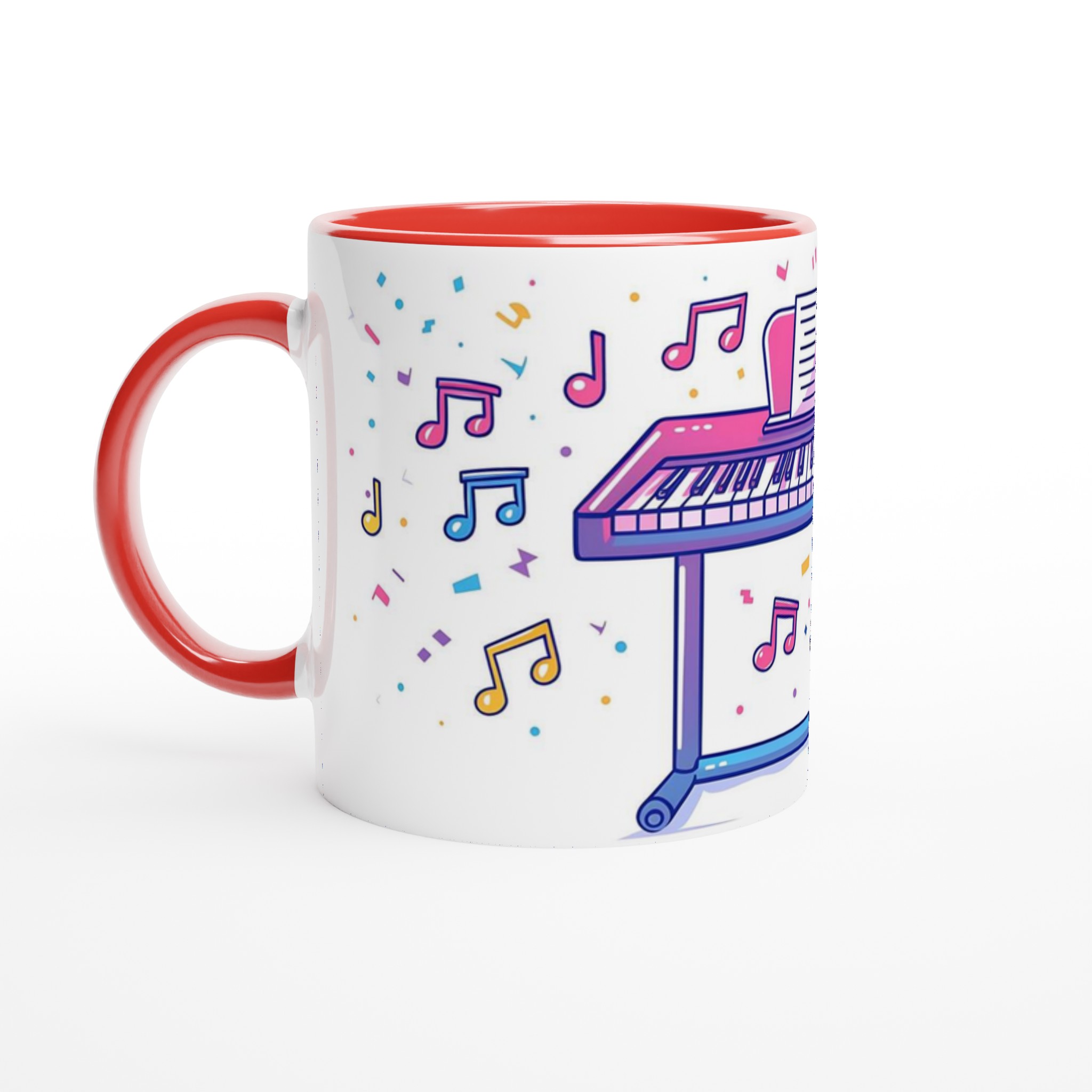 Melodiös Keramisk Mugg – Färgglad Musikdesign, 11 oz. Välj Din Favoritfärg! 2 eab942ac-d02f-4cdd-a155-3475e4190d21
