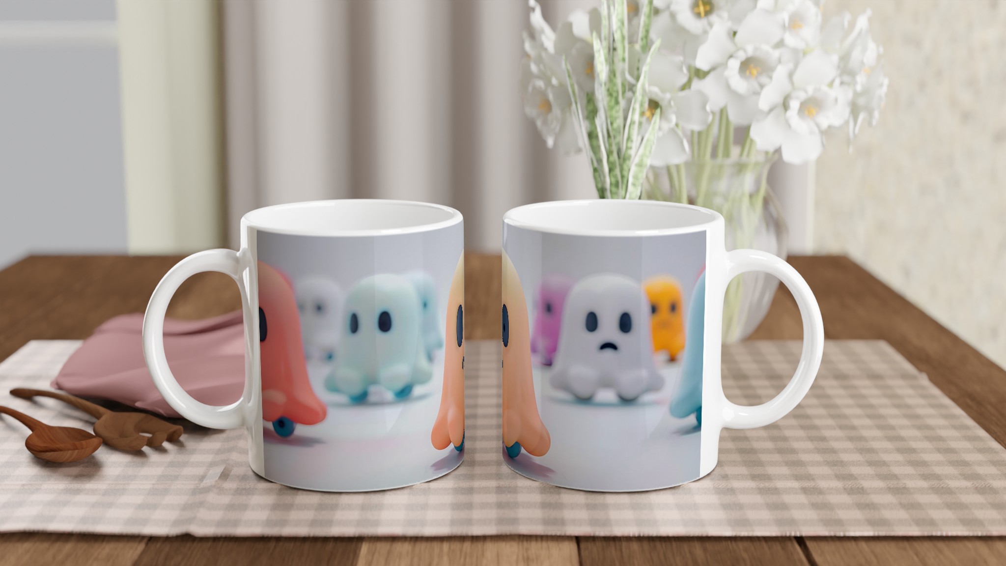 Pastellspöken 11oz Keramisk Mugg – Lekfull Design i Flera Färger för Varje Kaffestund! 10 eaf3f360-deaa-4aea-8942-5051571c6ce1
