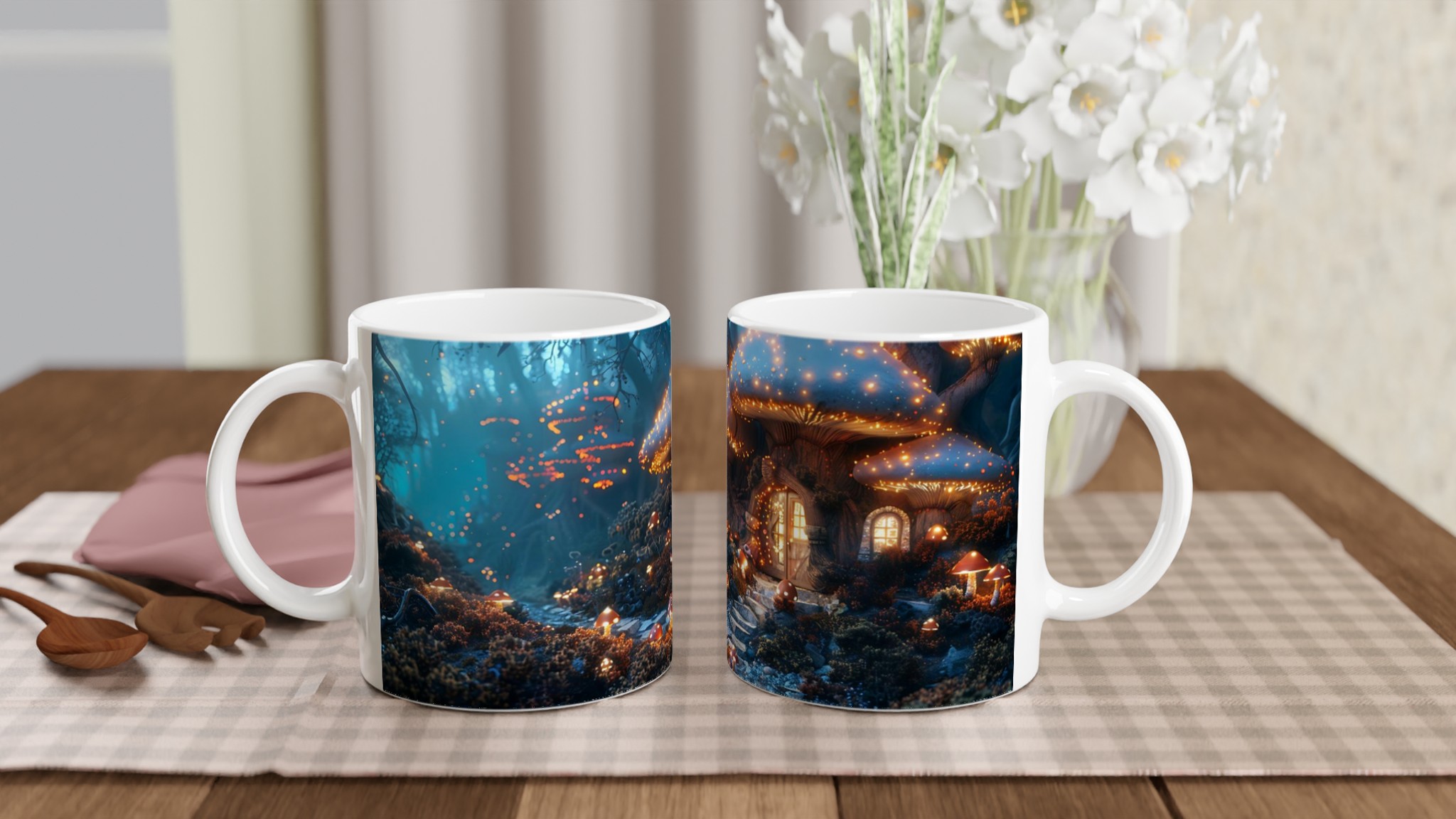 Magical Glow Forest 11oz Keramisk Mugg – Drömsk Mystik i 7 Färger 10 eb059efb-8c0f-43b3-93ea-532934cf070a