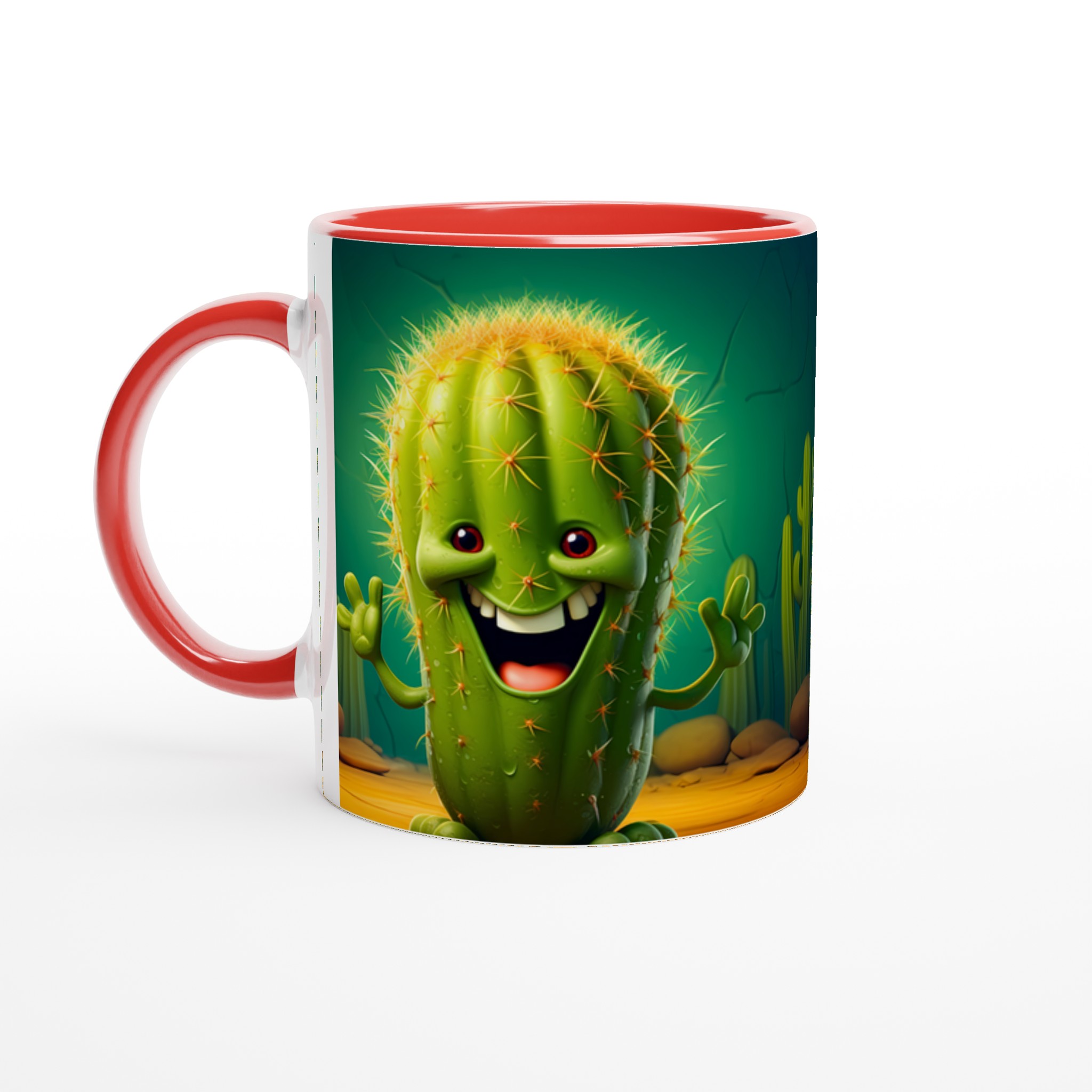 Glad Kaktus Mugg – 11oz Keramikmugg för kaffe, te eller din favoritdryck – Välj bland 7 roliga färger! 2 eb0a9bb1-56de-4c55-a56c-df29a828b8c6