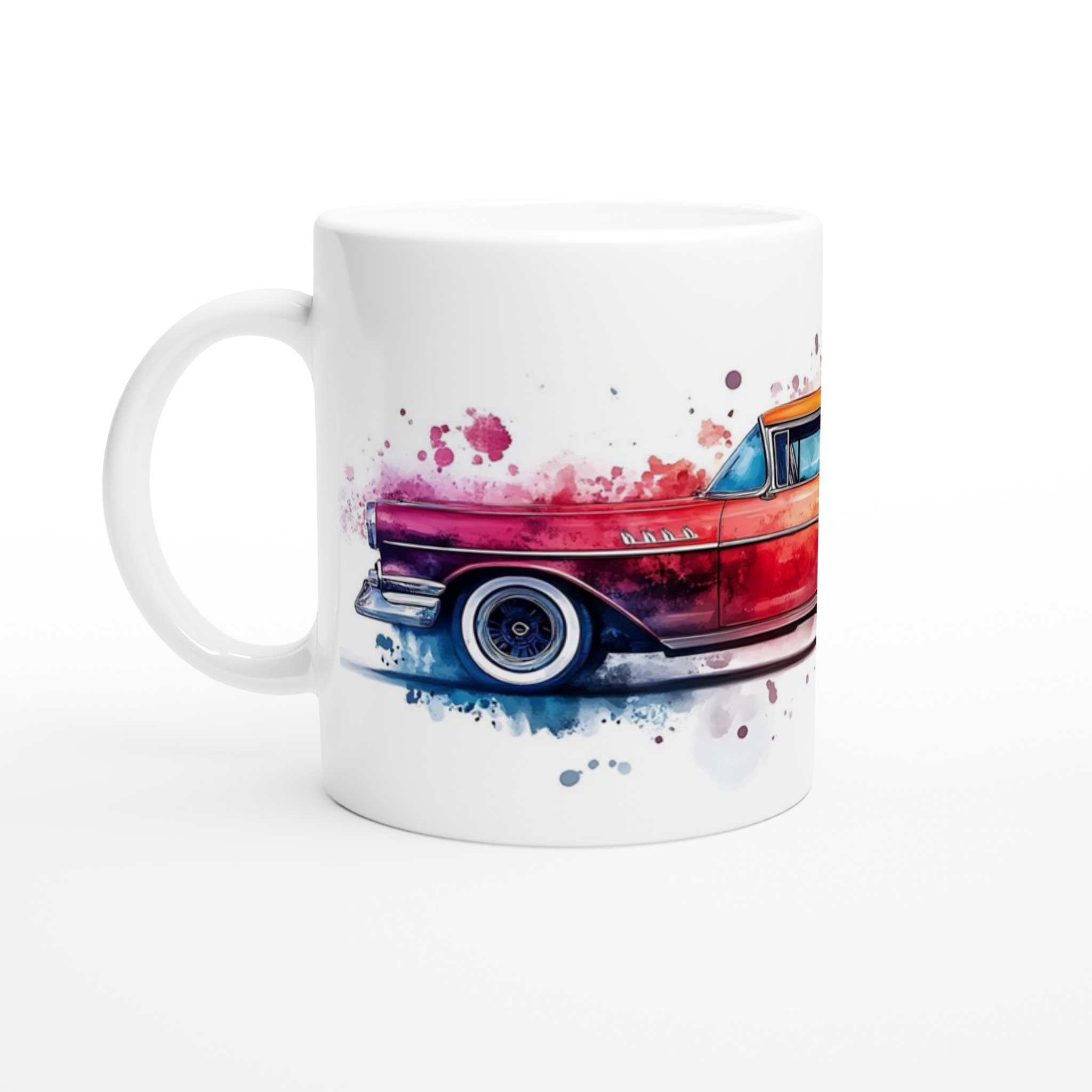 Klassisk Bil i Akvarell – 11oz Keramikmugg: Konstfull Design för Kaffeälskaren i Valfri Färg! 1 eb1ff6e9-e485-4022-a3b7-d27850ac98bf