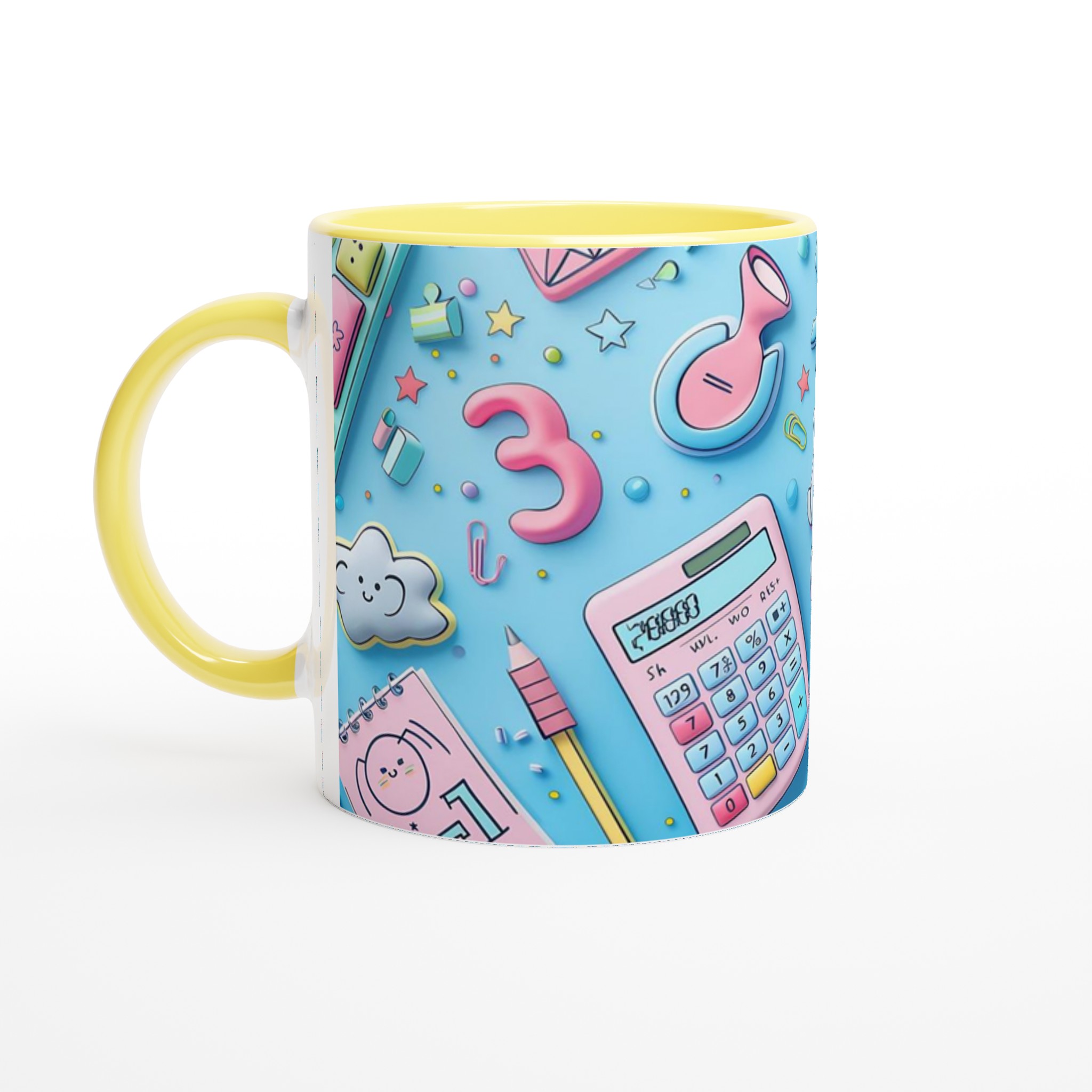 Pastell Poppin' Mugg: 11oz Keramisk Mugg för Glad Färg och Komfort 5 eb3fe8b6-a185-41a8-9be4-d9458fca3942