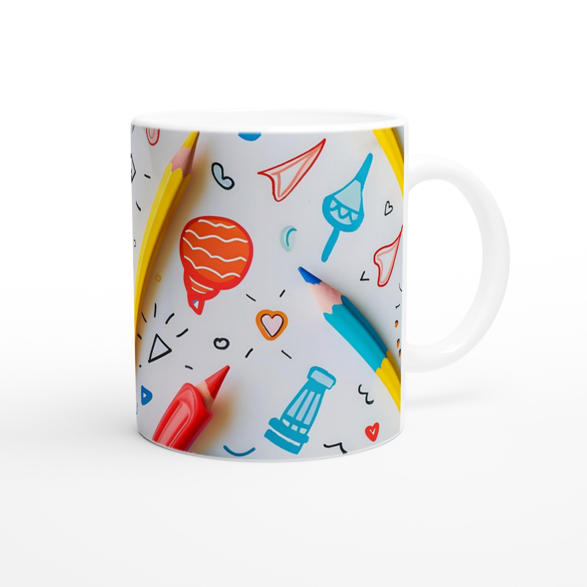 Kreativ Mugg med Tecknade Mönster – 11oz Keramikmugg för Vardagsglädje i Din Favoritfärg! 9 eb695849-220f-451f-bdee-3db02f7a6c17