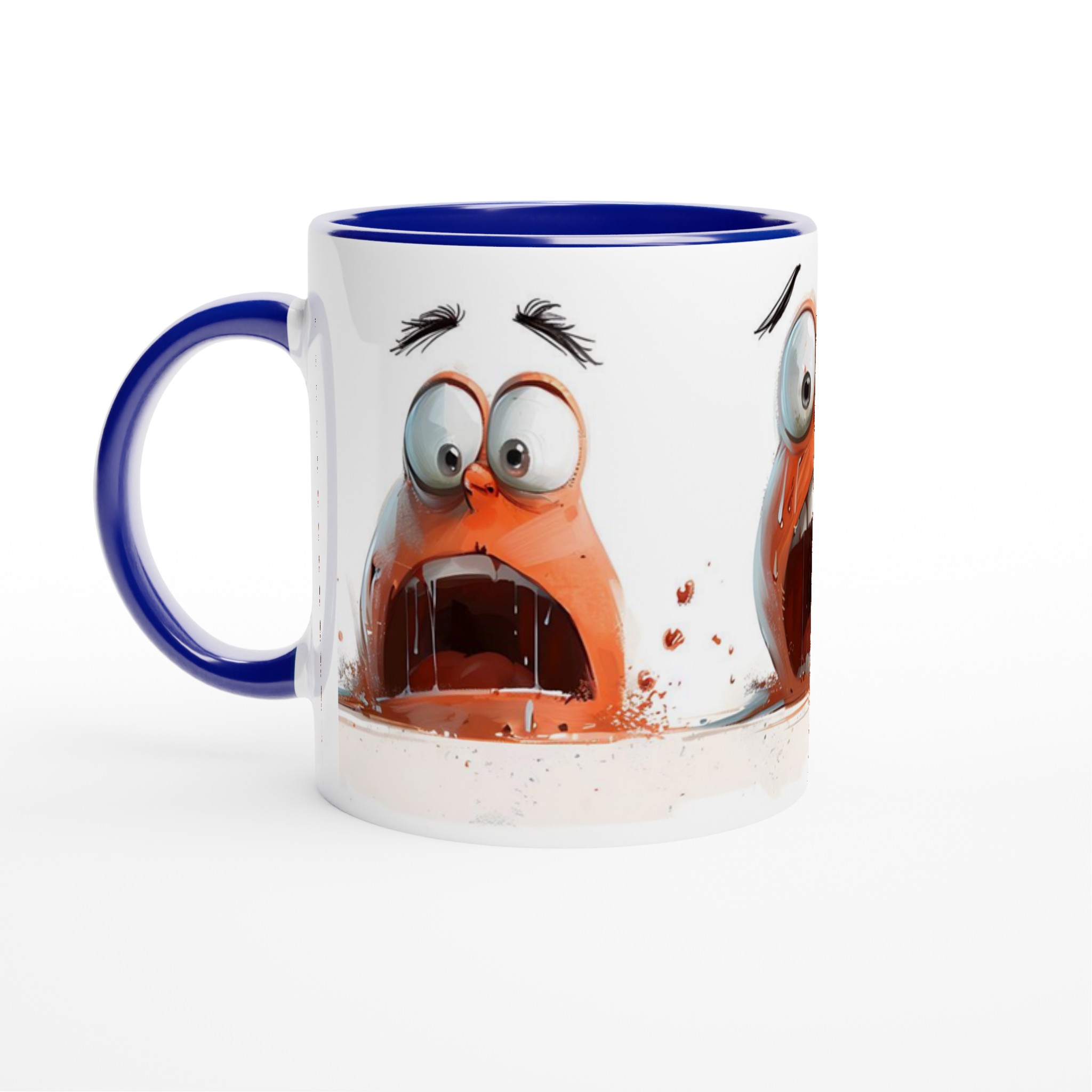 Humoristisk Chockmugg: Perfekt present med "Triple Scream"-design, tillgänglig i 7 livfulla keramikfärger 7 eb8565e9-ca8a-4dce-9da8-40f3a417a73c