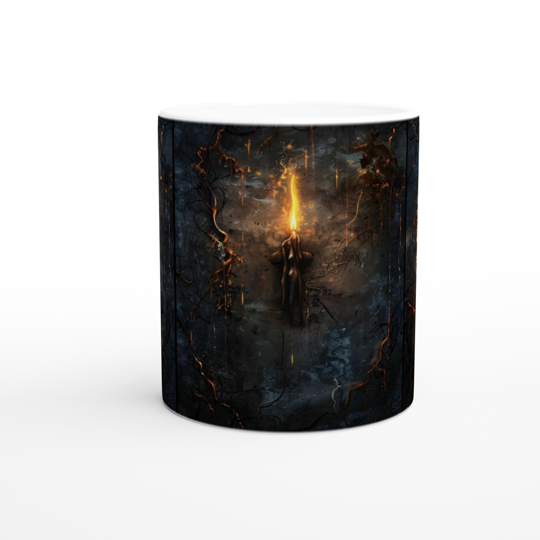 Mystisk Gryning 11oz Keramisk Mugg - Gotisk Eldkonst i 7 Valfria Färger 8 ebb38899-9fa6-4f35-a424-ba93f17da234