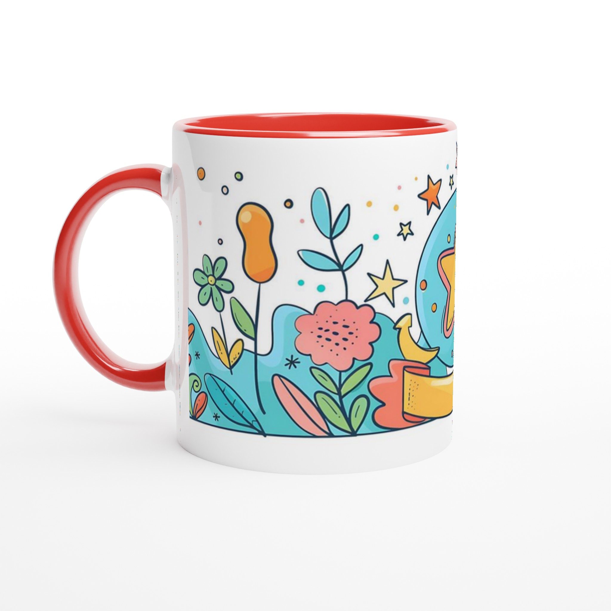 Färgsprakande Stjärndesign Mugg – 11 oz Keramikmugg i ditt val av 7 Livliga Färger 2 ec0ea646-6b23-4cb4-895c-78a7dfd65bb9