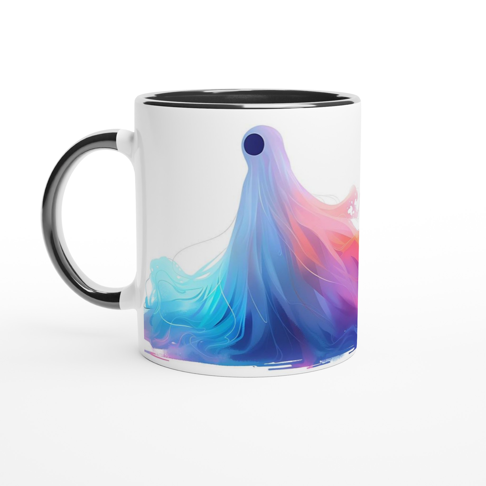 Abstrakt Färginfusion Mugg – 11oz Keramisk Mugg i Välja Färg 7 ec1d1030-8851-4c2d-b64d-2a470e01841b