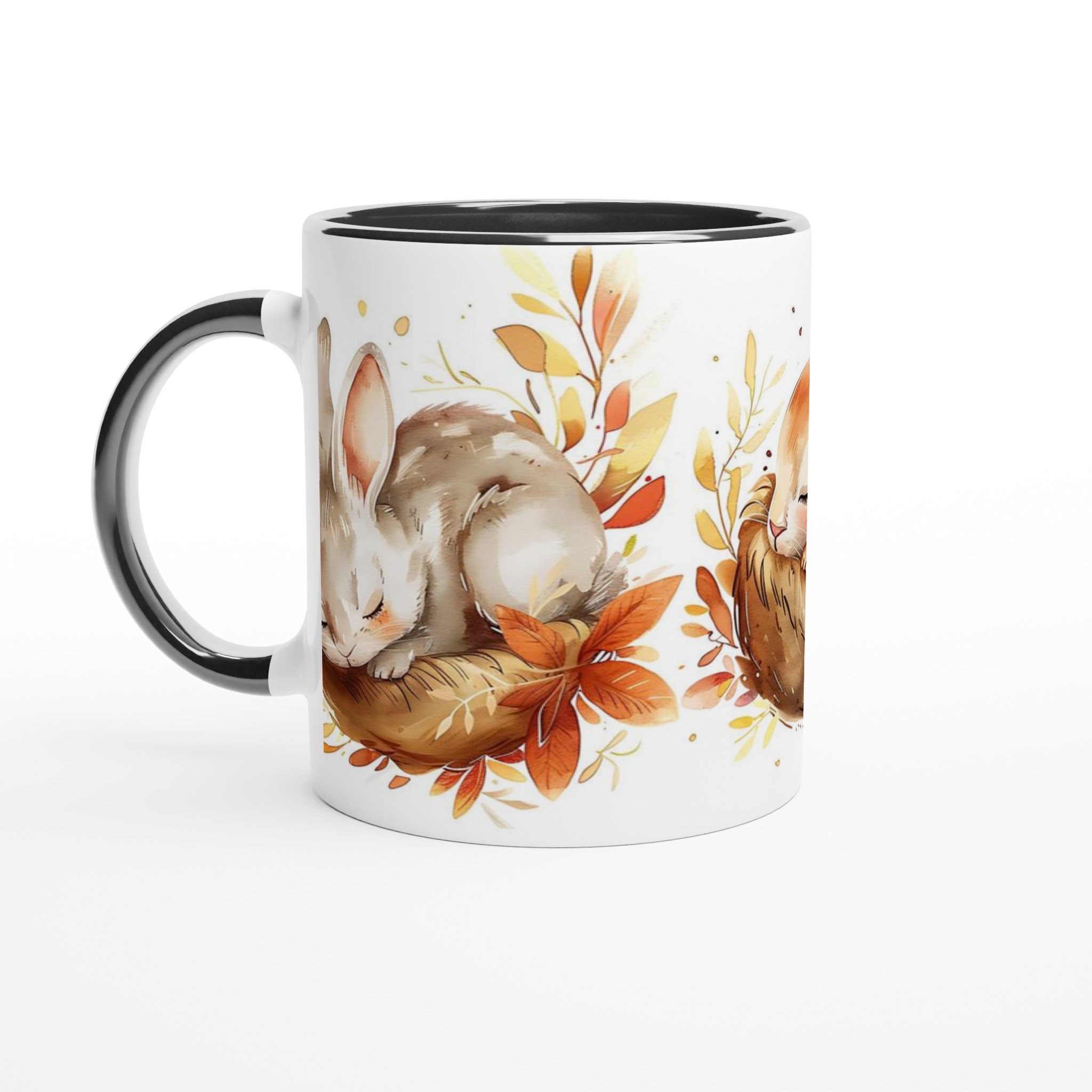 Mysig Kaninmugg i Akvarell – 11oz Keramikmugg för kaffe, te eller varm choklad 7 ec79c05a-28ef-496a-a4c2-61a3114091d1