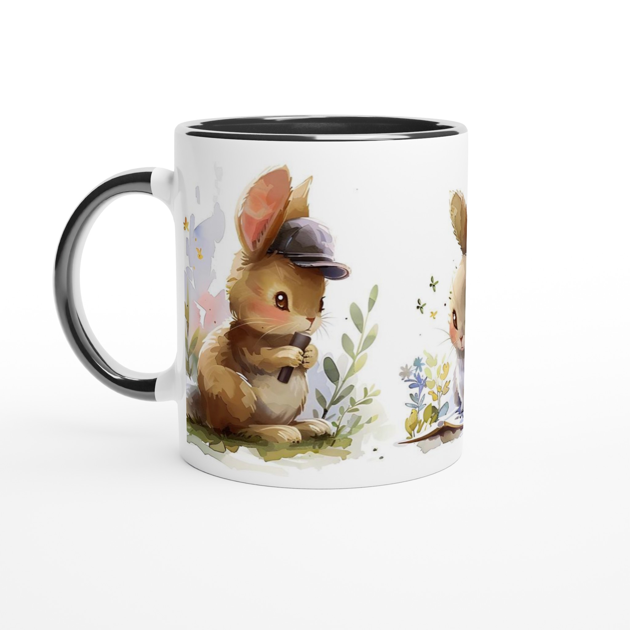 Söta Kanin Äventyr Keramikmugg - Charmig Vattenfärg Design, Välj din Färg! 7 ec81fe2d-de5a-41d0-bb4e-2b2a1acf95cf