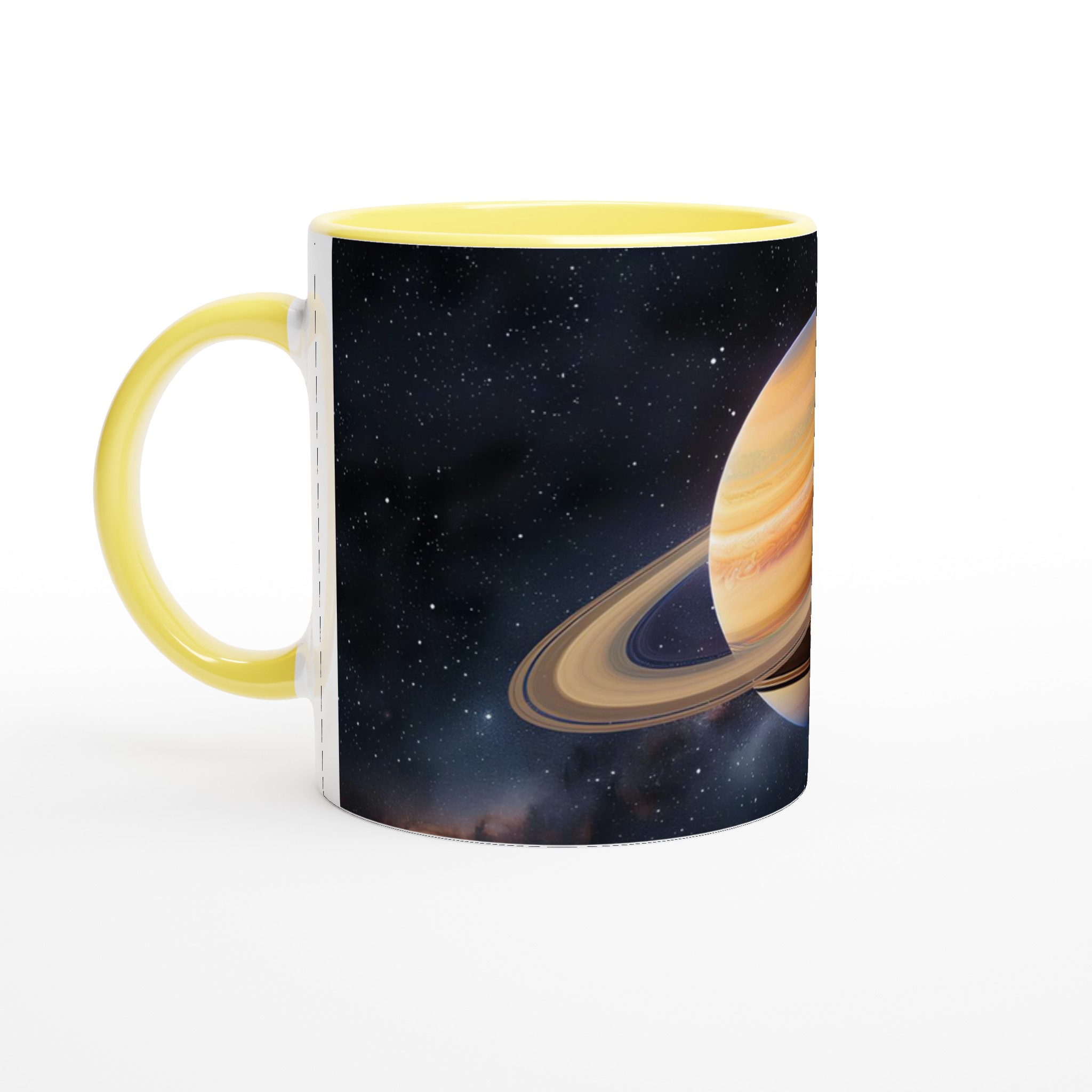 Saturnus Kosmisk 11oz Keramisk Mugg – Drick ditt kaffe bland stjärnorna i åtta färger 5 ec9c4328-4e19-43c0-9d8f-88984da1f6de