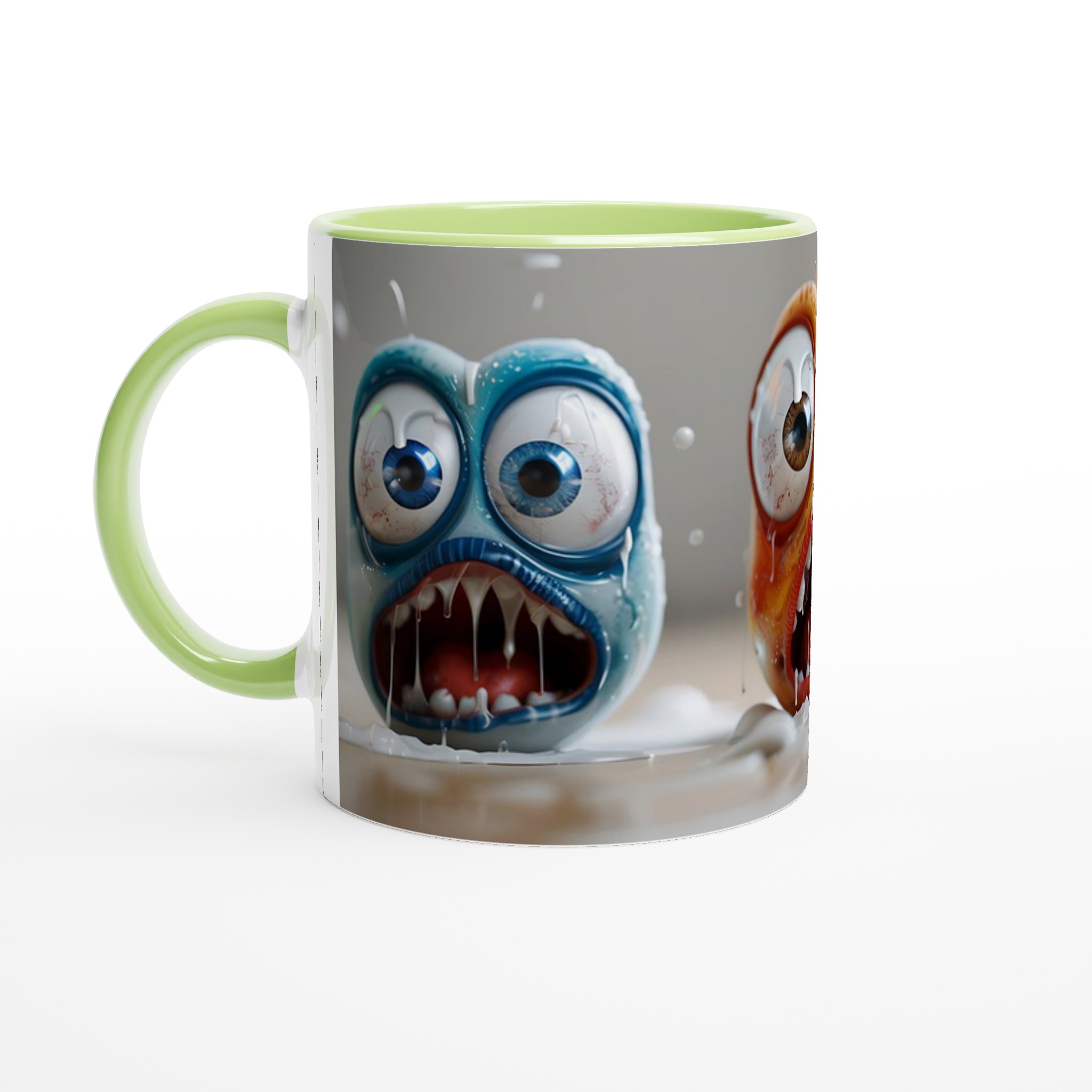 Skrikande Monster Mugg – Uttrycksfull Keramik för din Favoritdryck, Välj Bland Flera Färger! 6 ec9f8239-2296-4c61-ab5c-669936a90452
