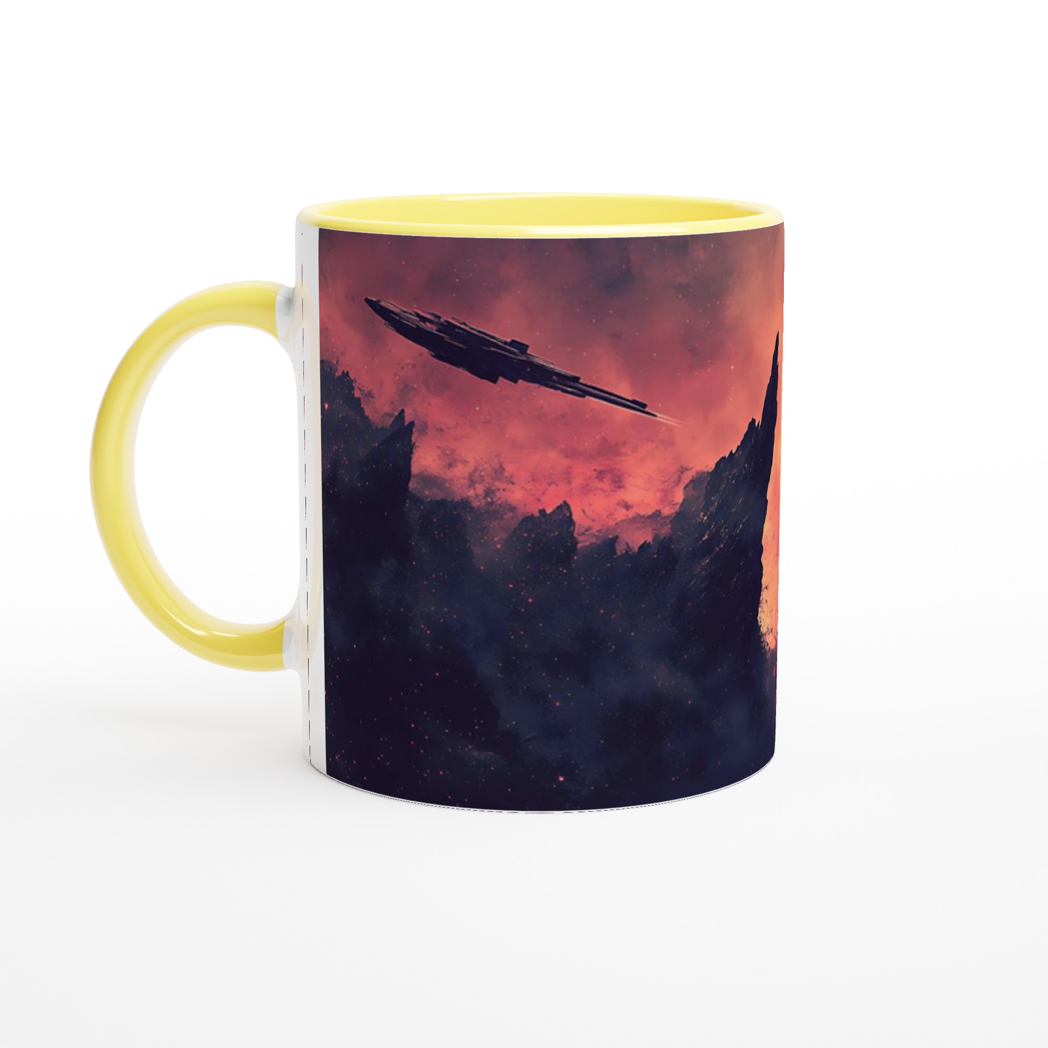 Kosmisk Rymdskepps Keramikmugg - 11oz Galaktisk Design i Flera Färger 3 eccf79f8-367d-4ce6-94dd-2fc9e1d475d2