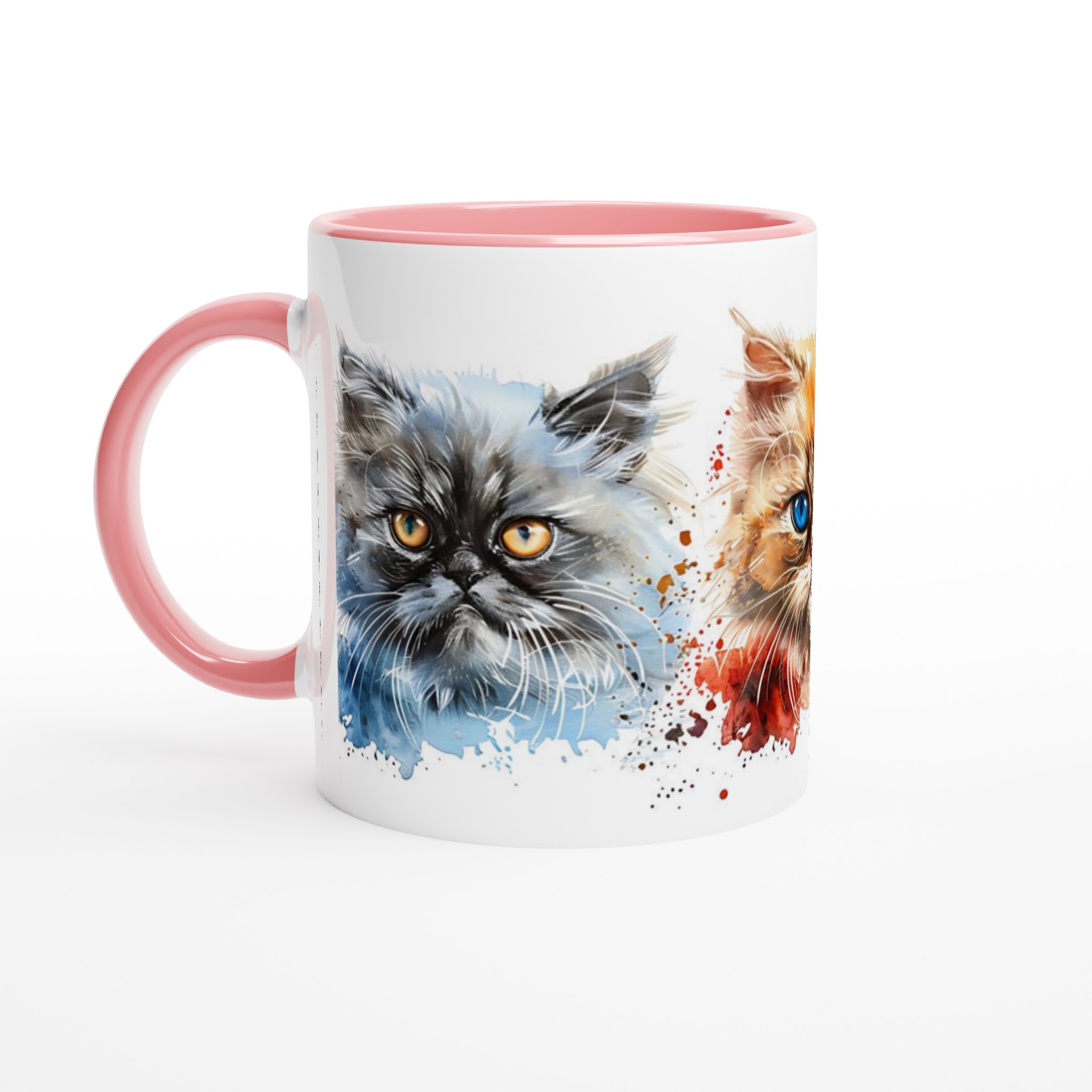 Kattälskarens Drömmugg: Akvarellkatter i Flera Färger – 11 oz Keramisk Mugg 6 ece1e553-4a9c-4900-b991-7de75cbc8e6f