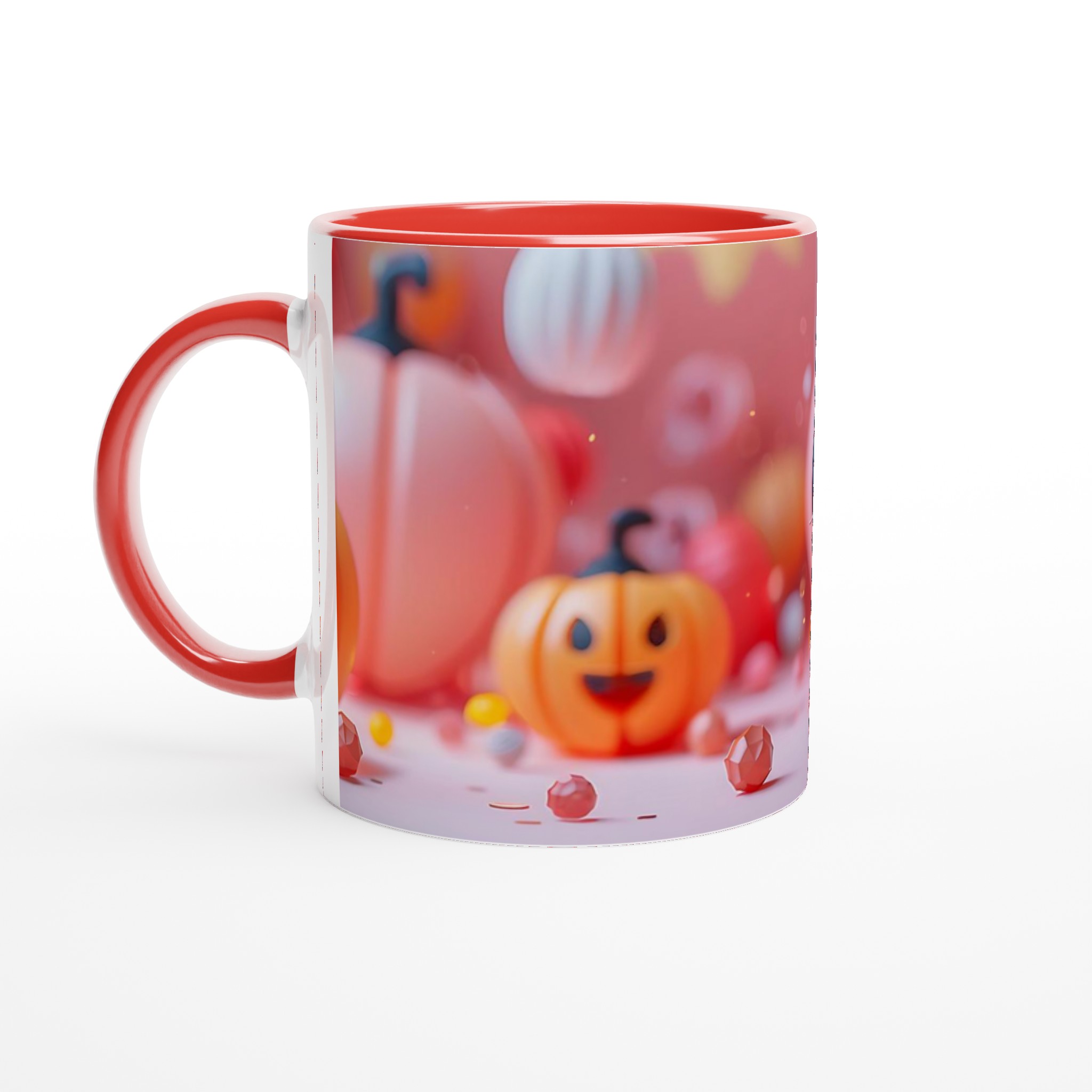 Söt Halloween Mugg – Lekfull Design i Pastellfärger, 11 oz Keramisk Kaffekopp för Alla Åldrar 5 ecebac2c-c446-437c-b281-02d13e2fe122