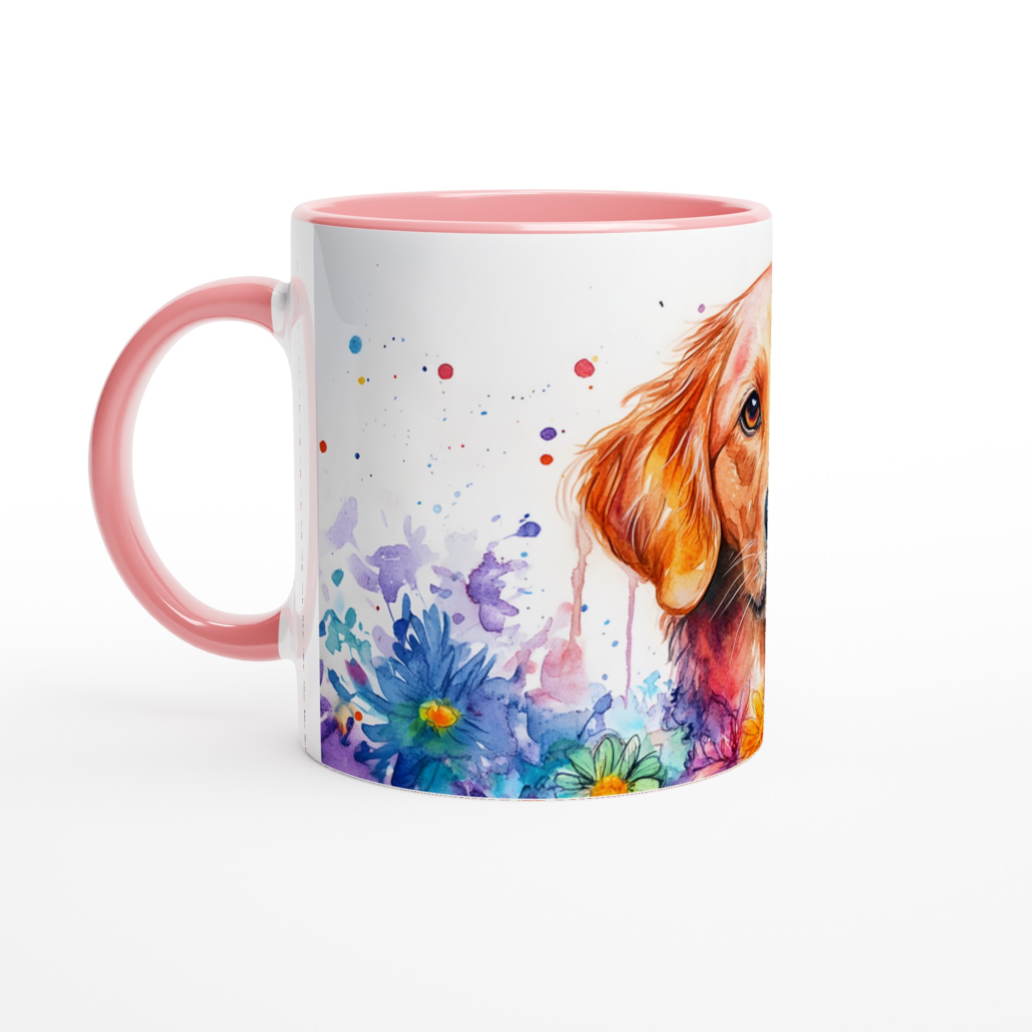 Golden Retriever Akvarellmugg – Färgstark Hundkonst för Kaffe- och Teälskare, 11oz 6 ed0cc046-c9a0-4955-a646-5f8638200e0d
