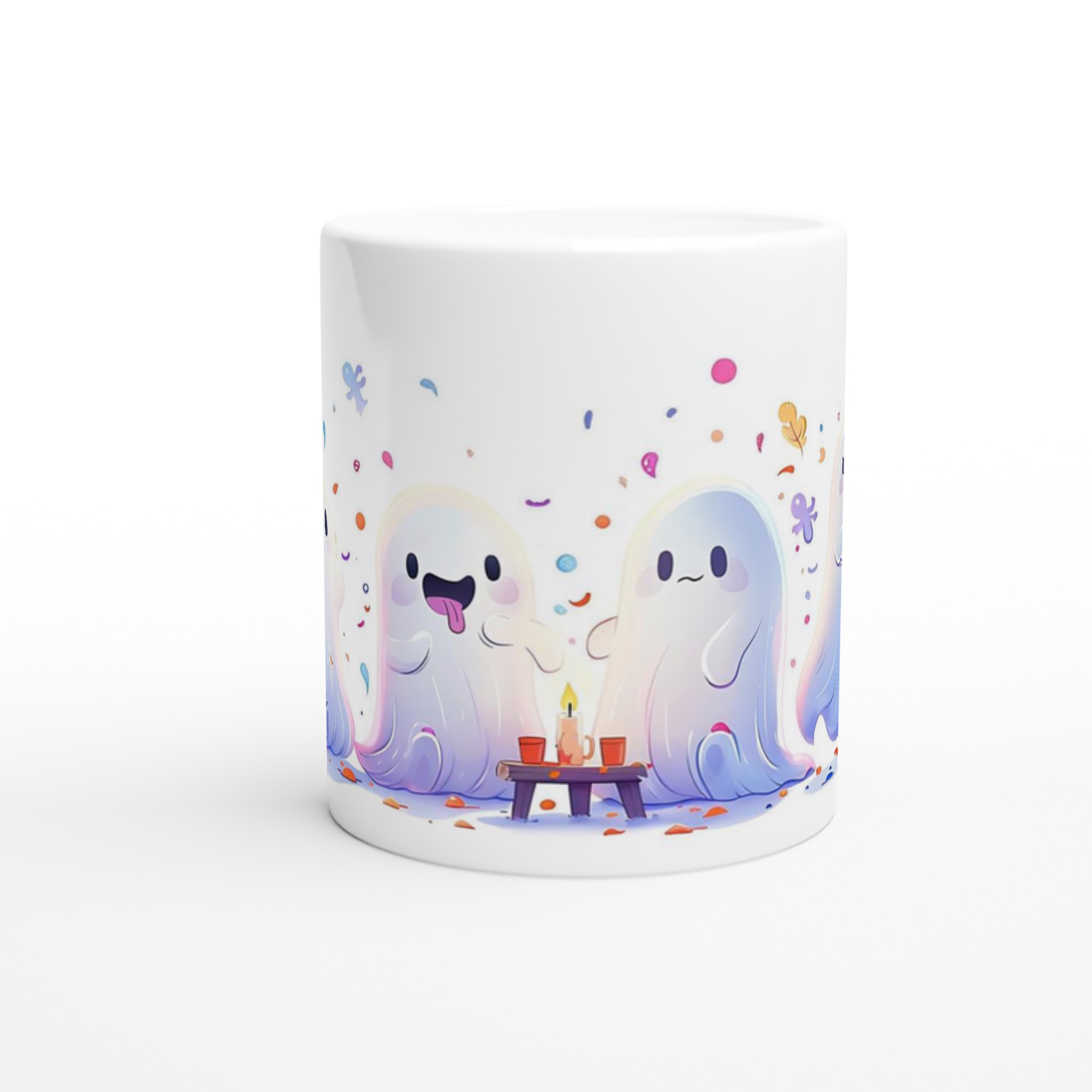 Söta Spökfest Keramikmugg - 11oz Rolig Halloween Mugg med Färgstarka Spöken 8 ed2757a5-1266-4896-a45a-1f64da12573a