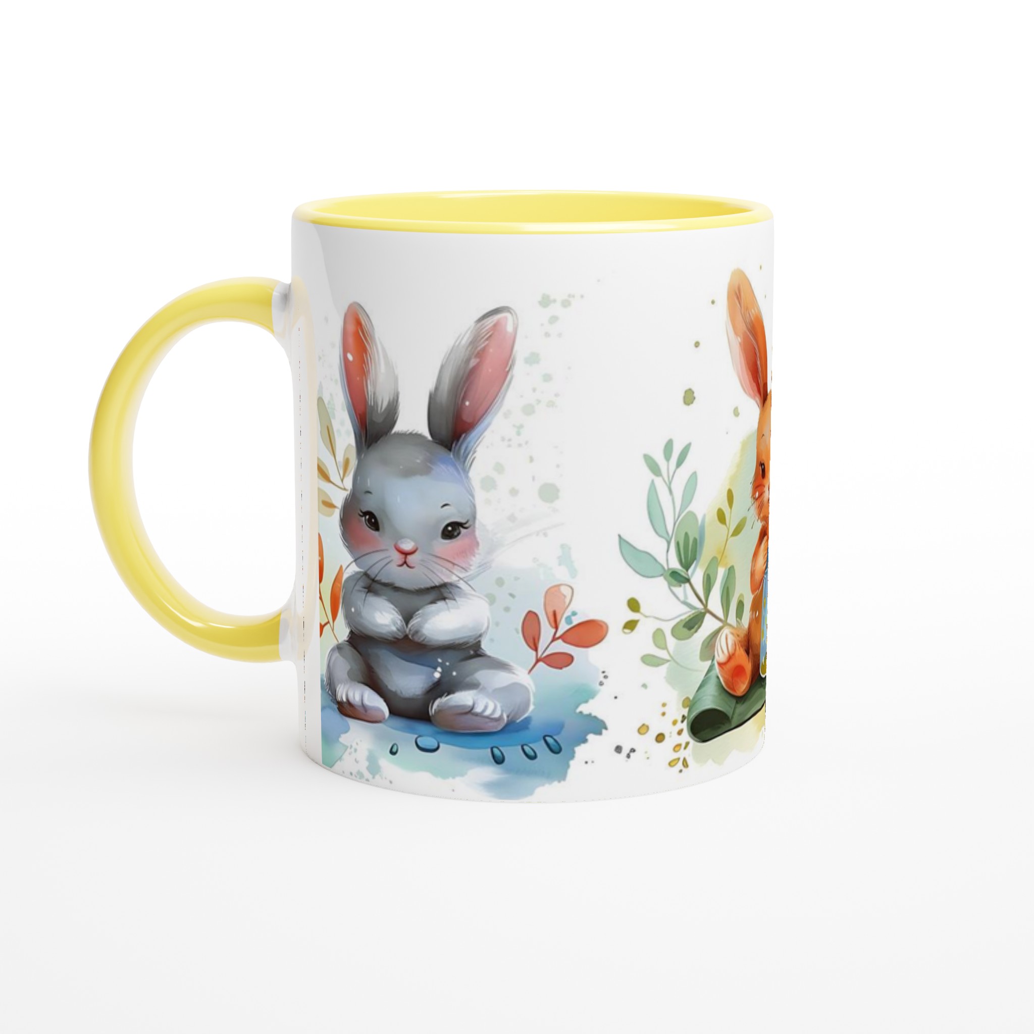 Söta Akvarell Kanin Mugg – Personlig 11oz Keramisk Kaffekopp för Barn & Kaninälskare i Flera Färger 5 ed28cf6f-a9fe-44d5-a7fb-7e2d5f8763c8