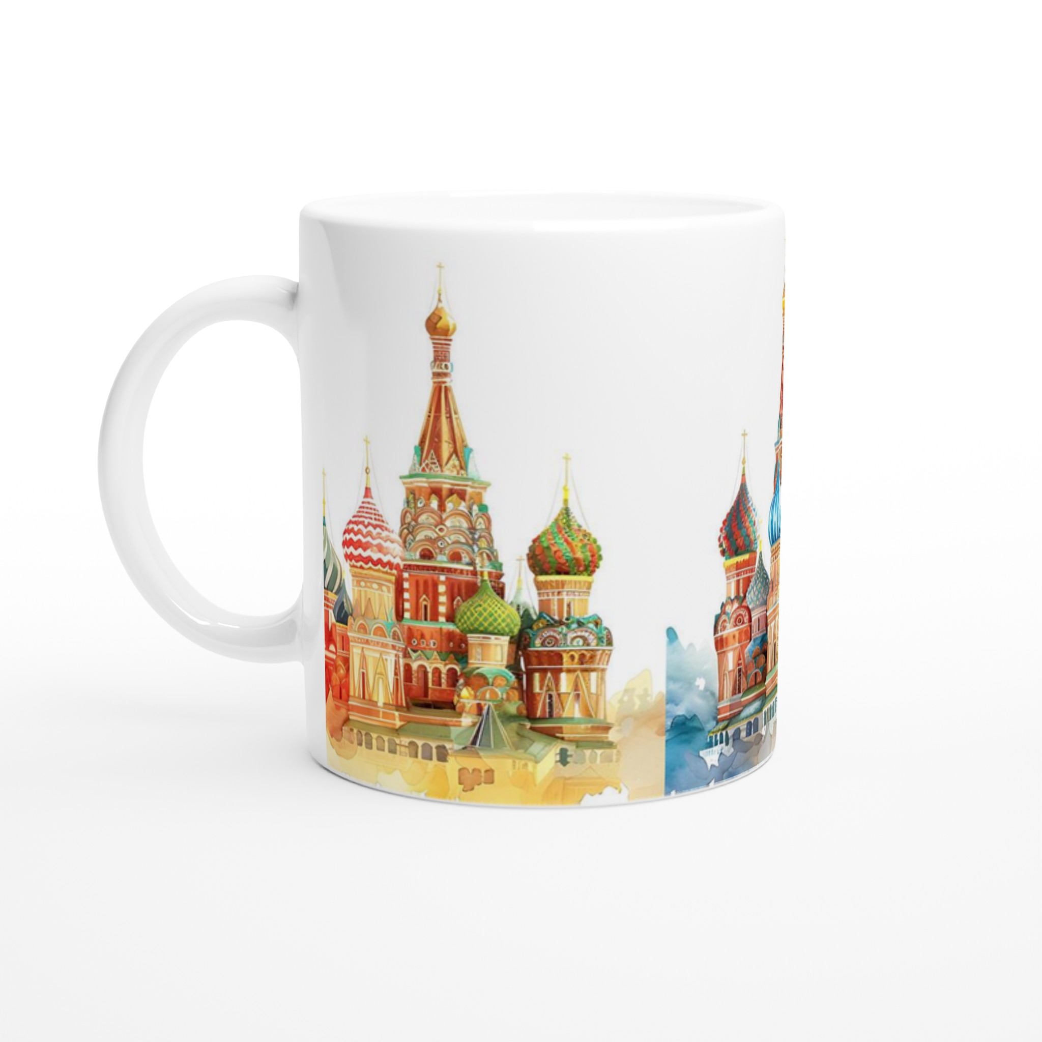 Färgglad St. Basil-akvarellmugg – 11oz premium keramik i ditt val av 7 nyanser 1 ed4a9361-cd8b-4df4-9383-fc3aeac56d7a