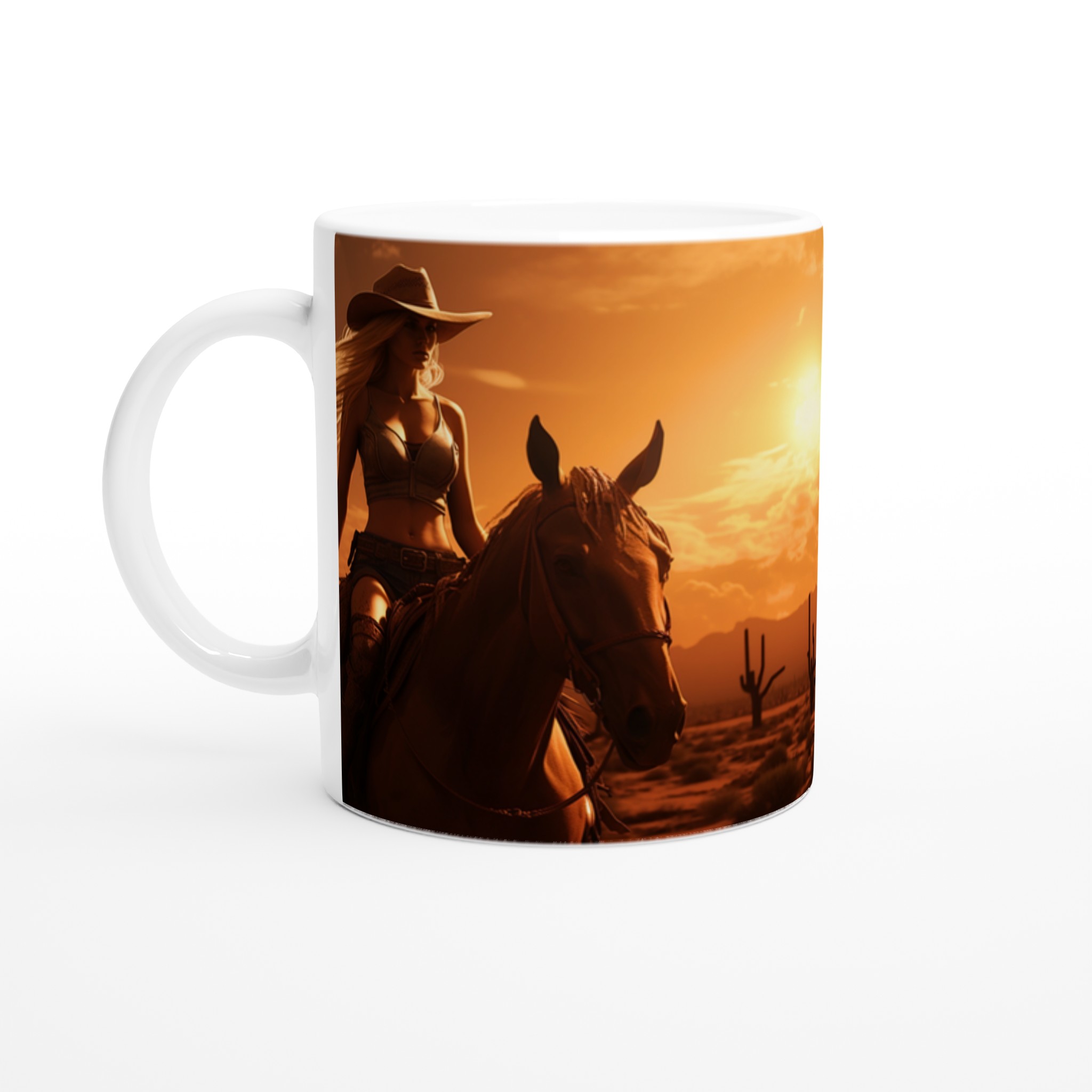 Western Sunset Riders – 11oz Keramisk Mugg: Vilda Västern Charm i Sju Färger 1 edd66fe4-b192-4d6c-8126-99b84b9a41f3