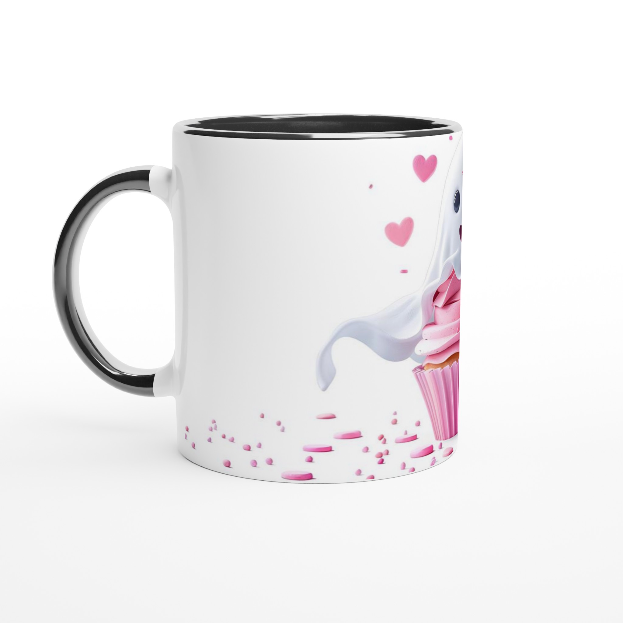 Sötaste Spöket Cupcake Keramikmugg - 11oz Kawaii Design för Fika & Kaffe i Valfri Färg! 7 eddd7969-ca7f-4cfd-bb5b-5a9b578abc30