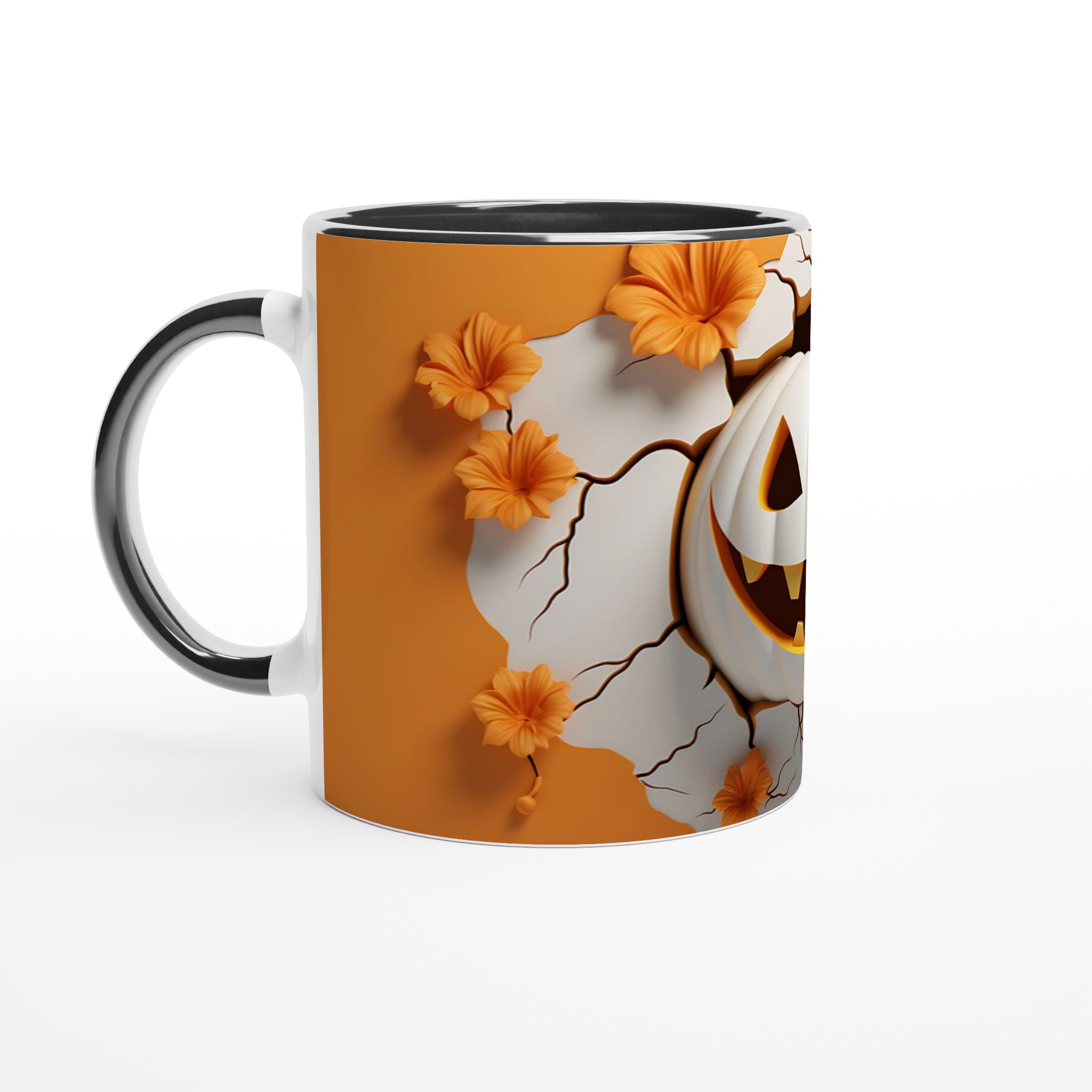 Busig Halloween Mugg – Vit Keramikmugg med Skrämmande Söt Pumpa 7 ede87089-1988-4f41-b89f-e485b784b65f