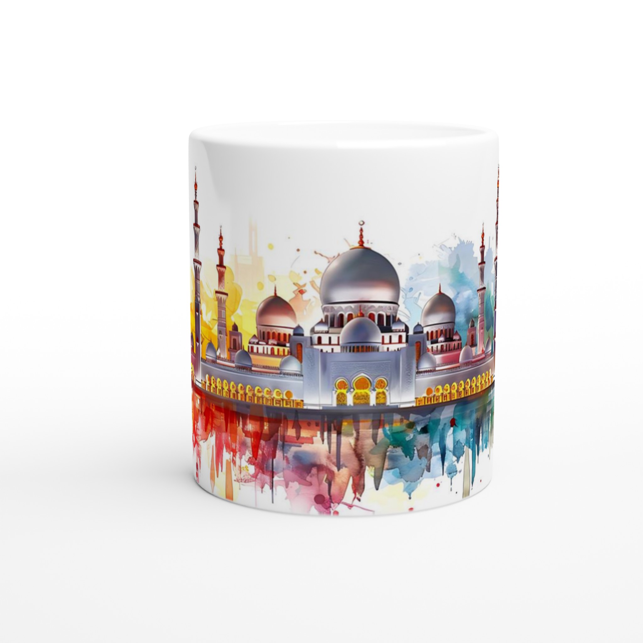 Mångfärgad Orientalisk Arkitektur 11oz Keramisk Mugg – Konstnärligt Tryck & Hållbar Kvalitet 8 ee428824-46d6-48be-bc57-13c995427279