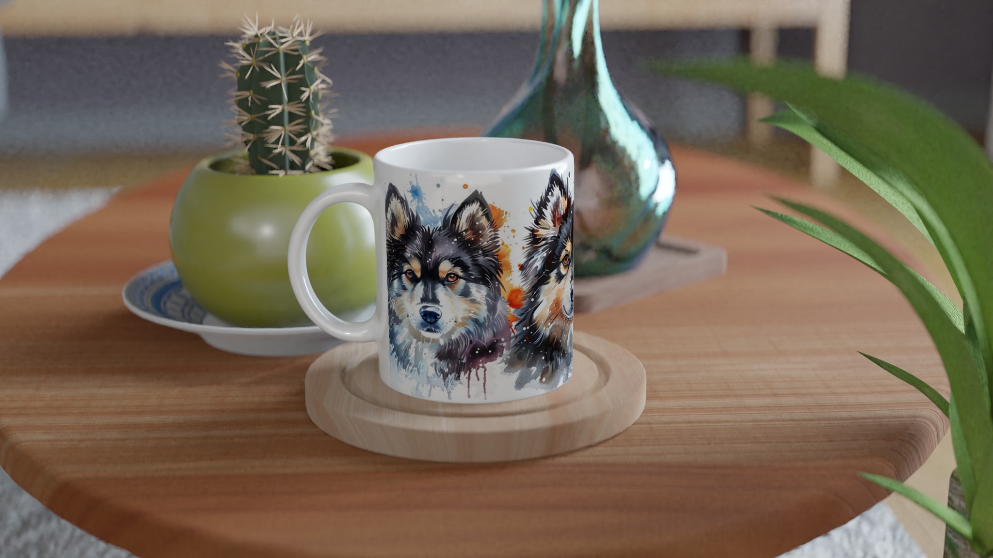 Akvarellhund Mugg – Livfull Konst för Kaffeälskare i Ditt Val av 7 Keramiska Färger 9 ee5ac0bf-f3f7-4a3f-871c-40c3db0e79ce