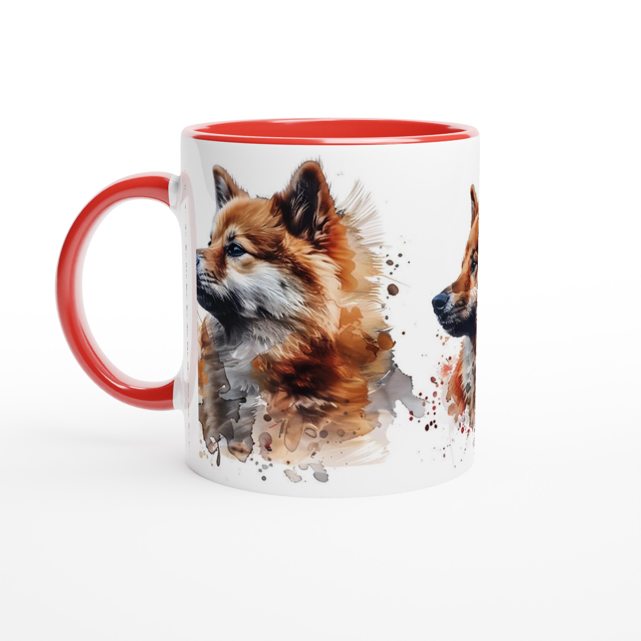Akvarell Shiba Inu Mugg - Hundkonst för Kaffeälskare i Din Valda Keramikfärg 5 ee70cffd-c946-4ba9-b8a0-7ab37c8af673