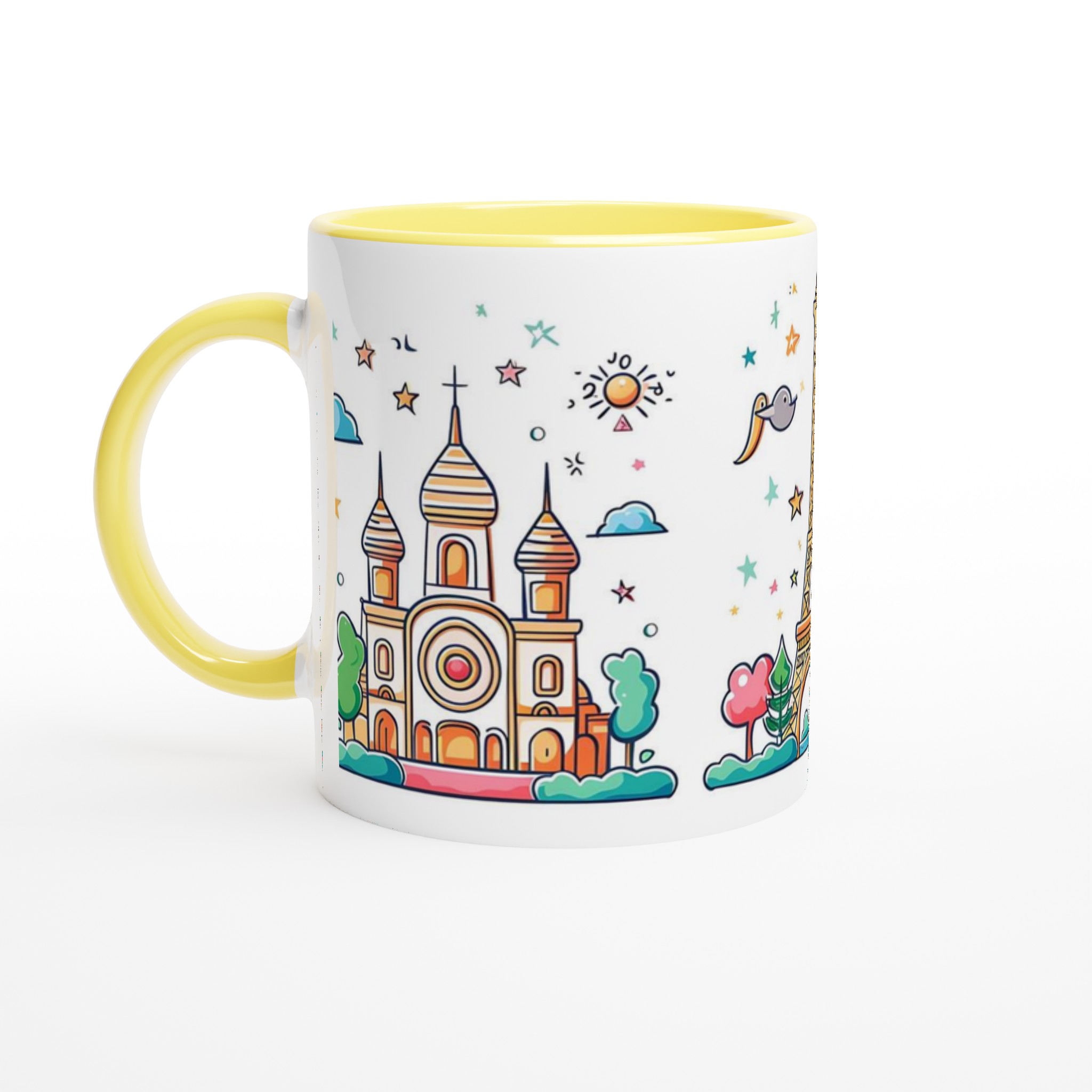Paris Vibe Keramisk Mugg – Drömmiga Liggande Landskap i Pastell 5 eed03c10-5fae-4b7e-9d62-8ae1196036f9